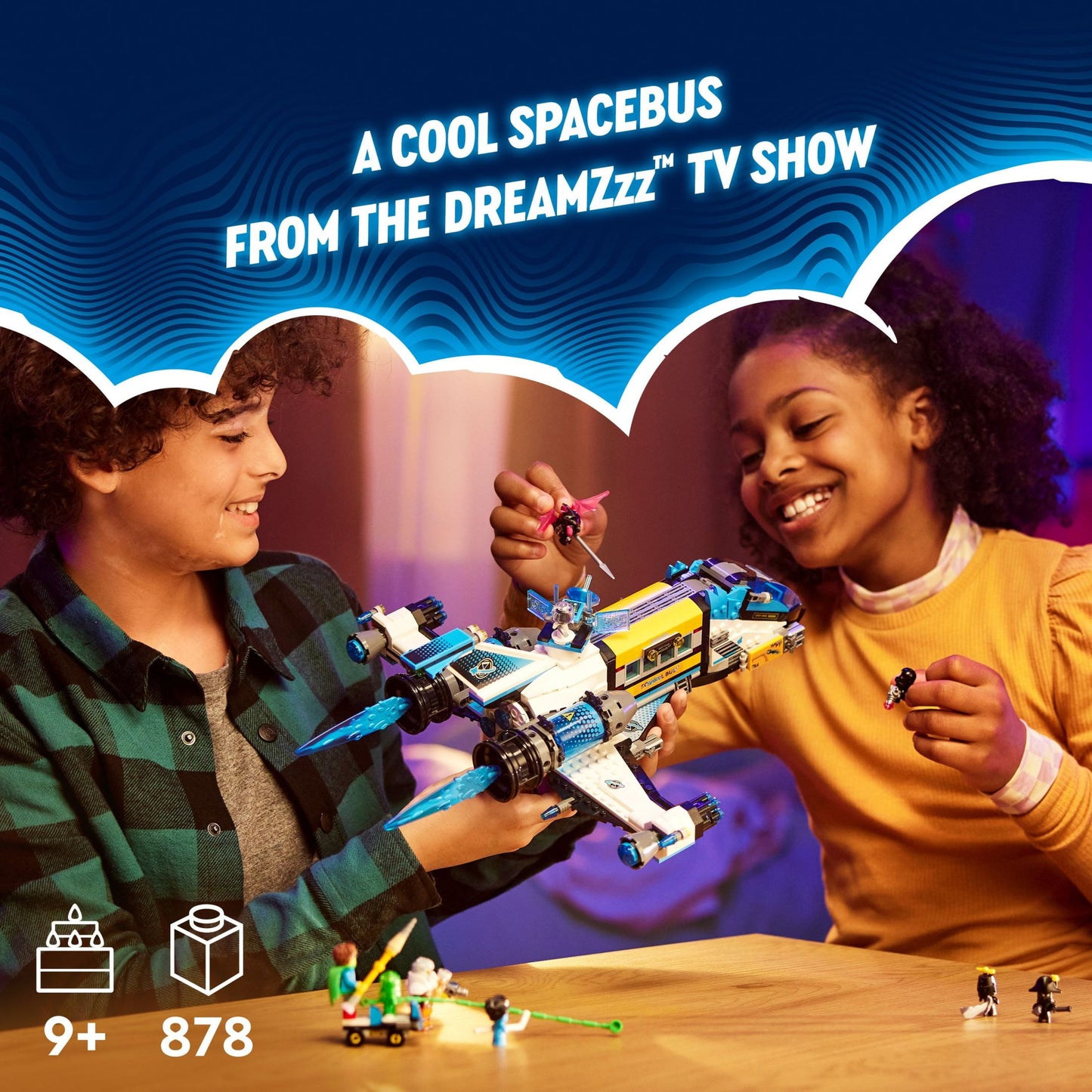 LEGO DREAMZzz Mr. Oz’s Spacebus 71460 Building Set, Spaceship Toy for Kids, Space Shuttle