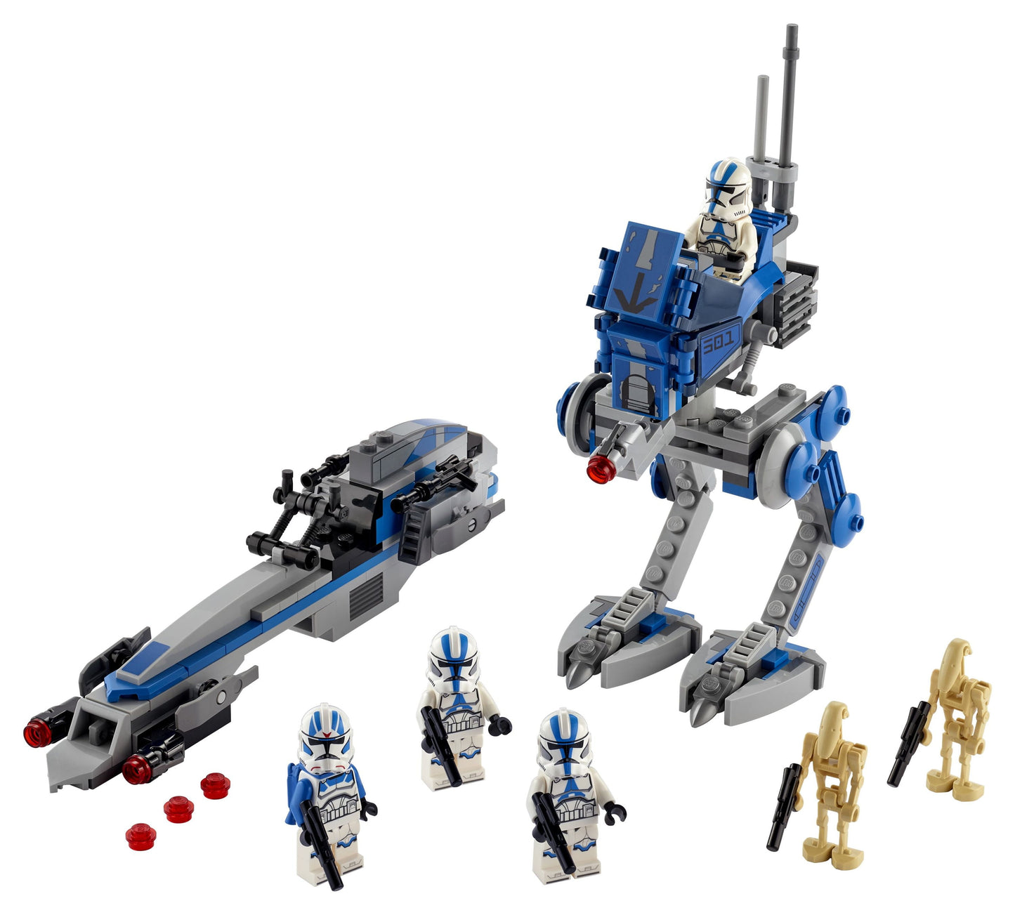 LEGO Star Wars 501st Legion Clone Troopers 75280 Building Kit, 285 Pieces