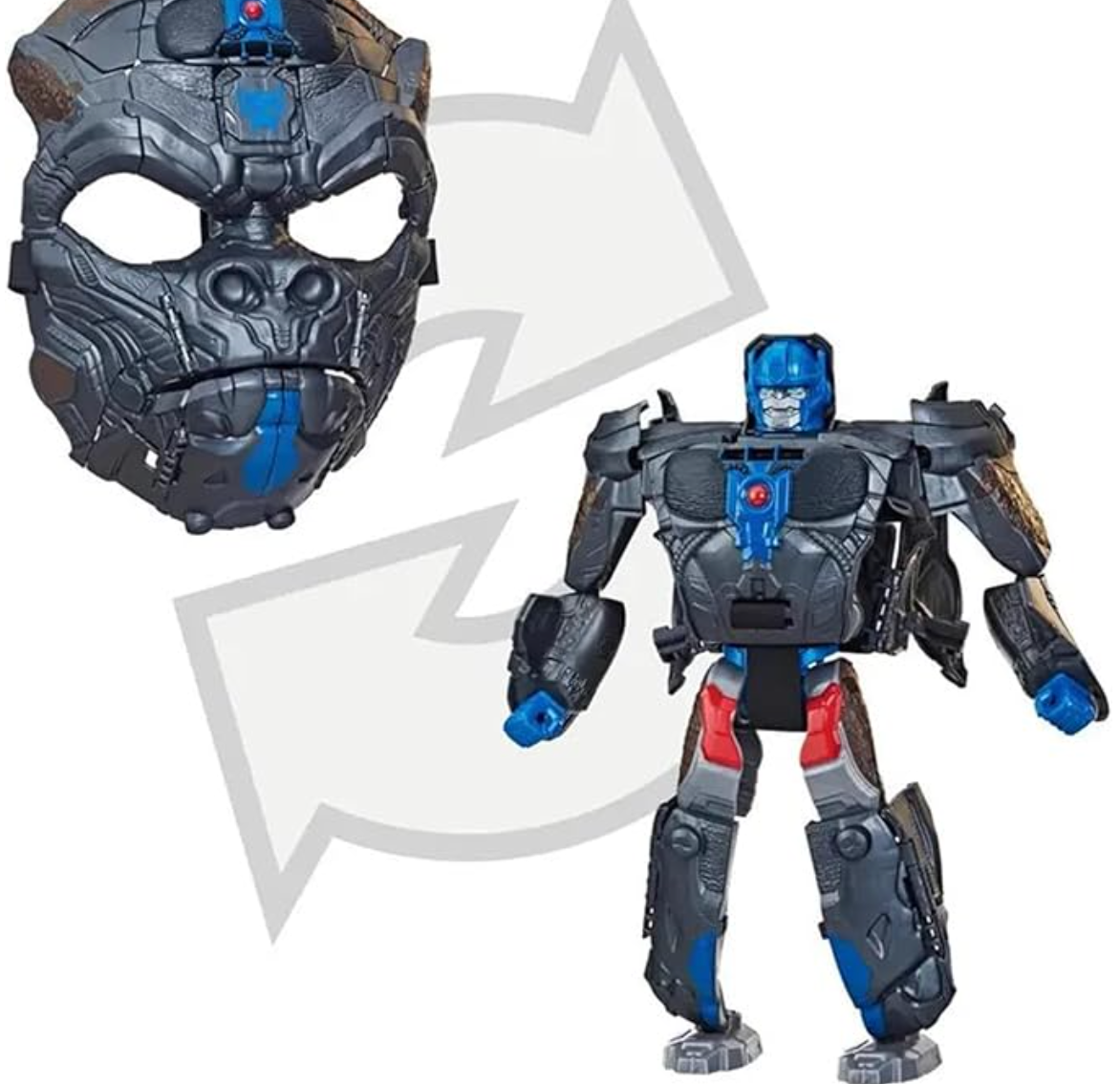 Transformers Rise of the Beasts Movie Optimus Primal Action Figure, 2-in-1 Converting Roleplay Mask