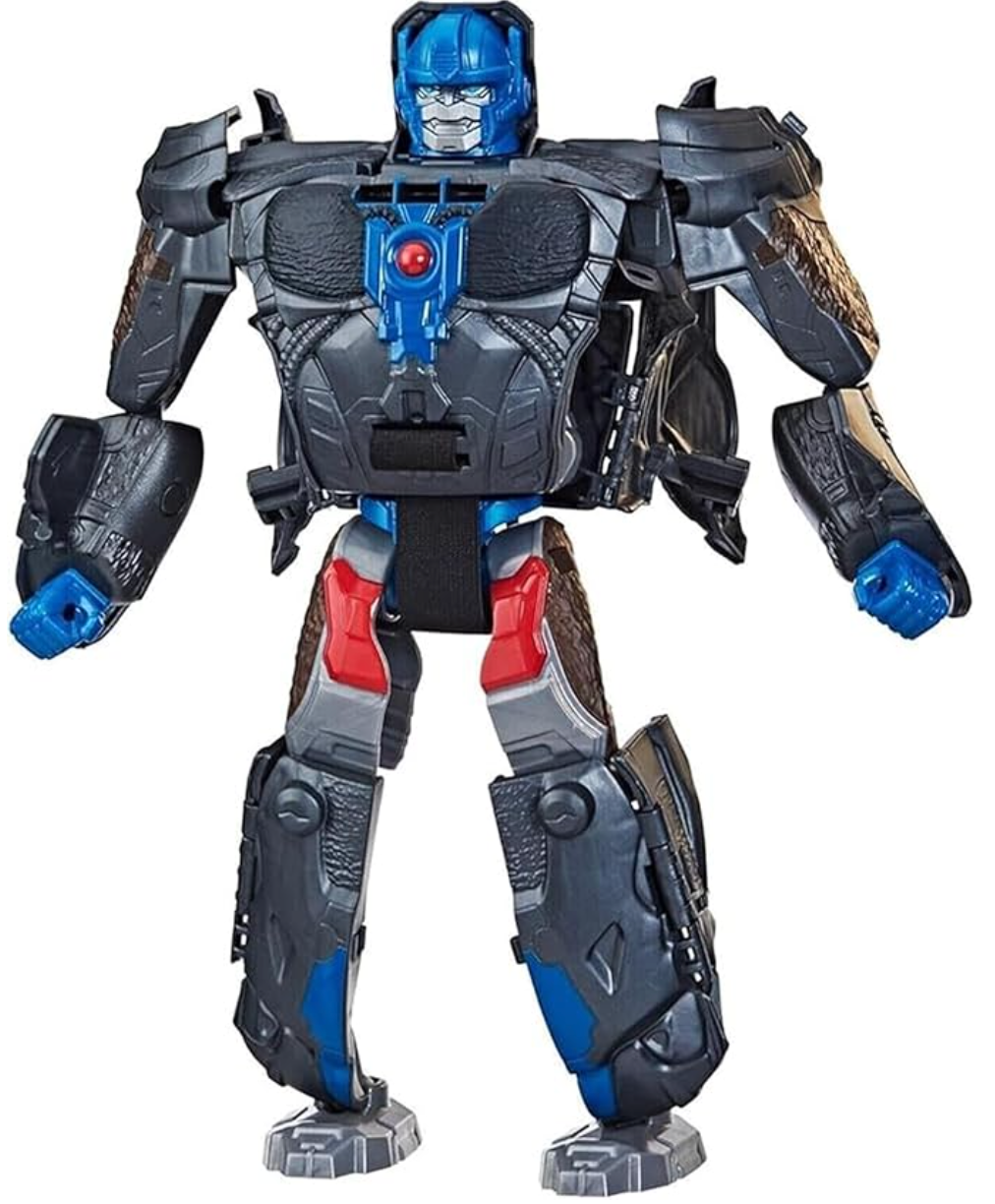 Transformers Rise of the Beasts Movie Optimus Primal Action Figure, 2-in-1 Converting Roleplay Mask