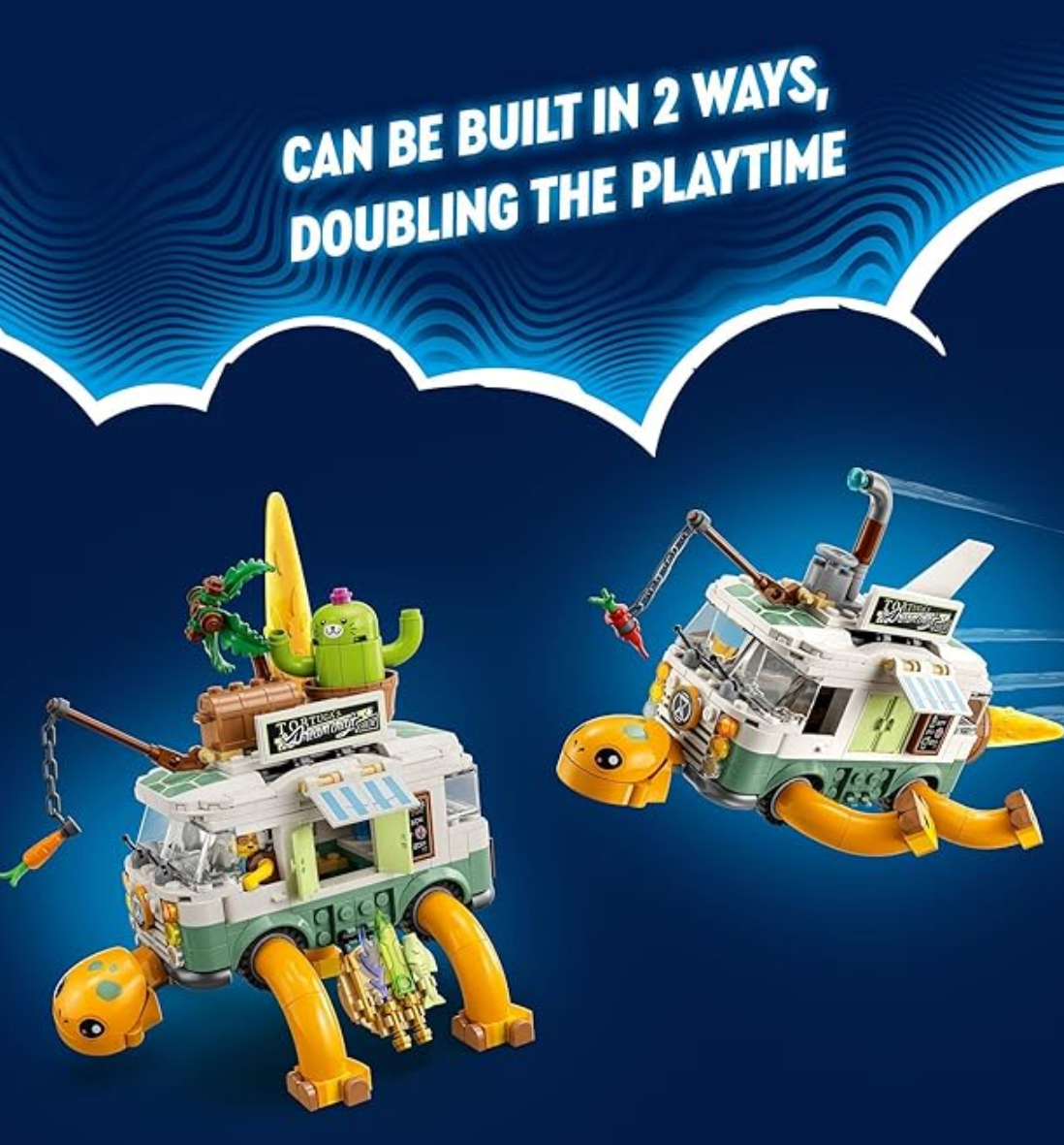 LEGO DREAMZzz Mrs. Castillo’s Turtle Van 71456, 2 in 1 Building Toy and Vehicle Playset
