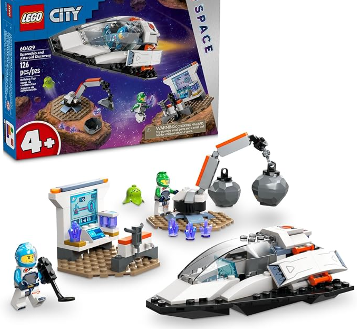 LEGO City Spaceship and Asteroid Discovery Toy Building Set 60429