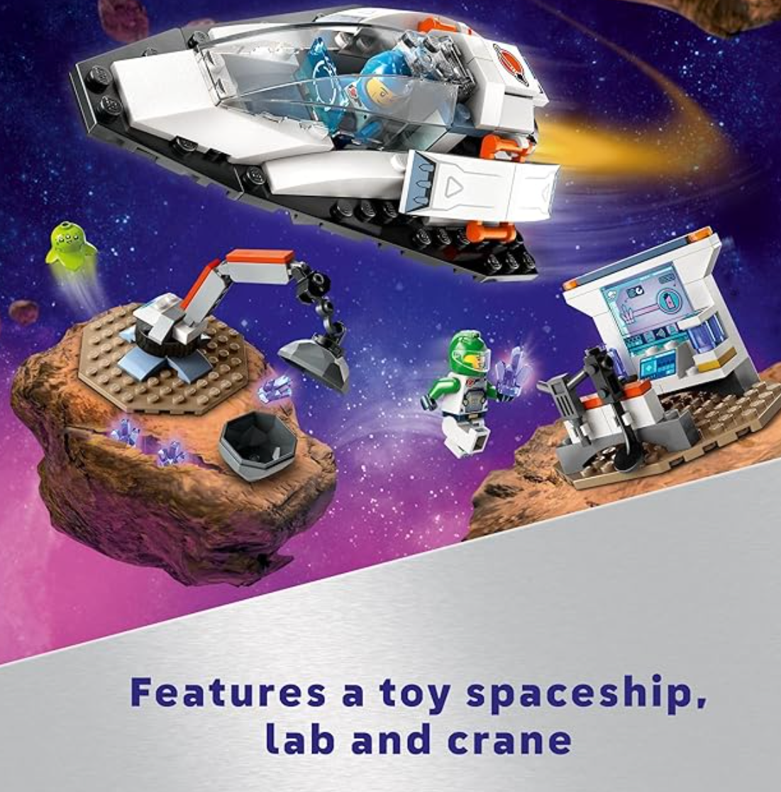 LEGO City Spaceship and Asteroid Discovery Toy Building Set 60429