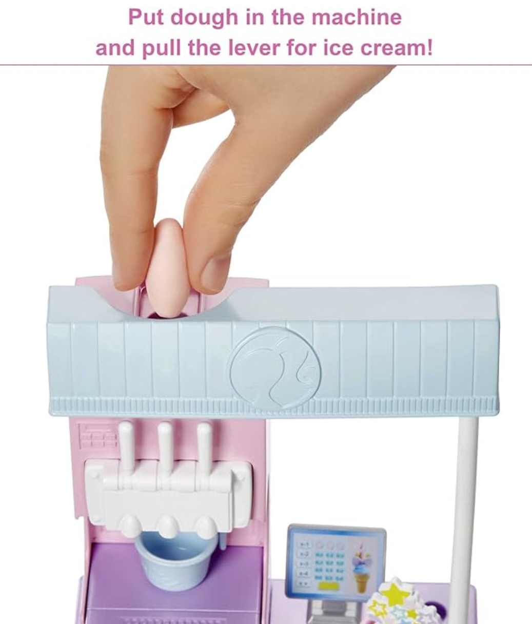 Barbie Careers Playset - Ice Cream Shop (Blonde Fashion Doll)
