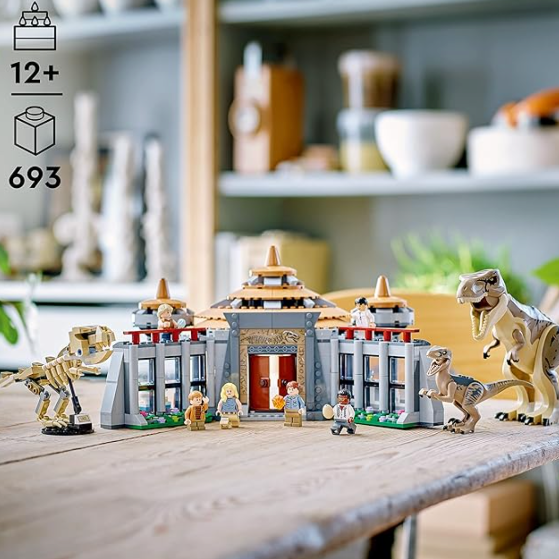 LEGO Jurassic Park Visitor Center: T. Rex & Raptor Attack 76961