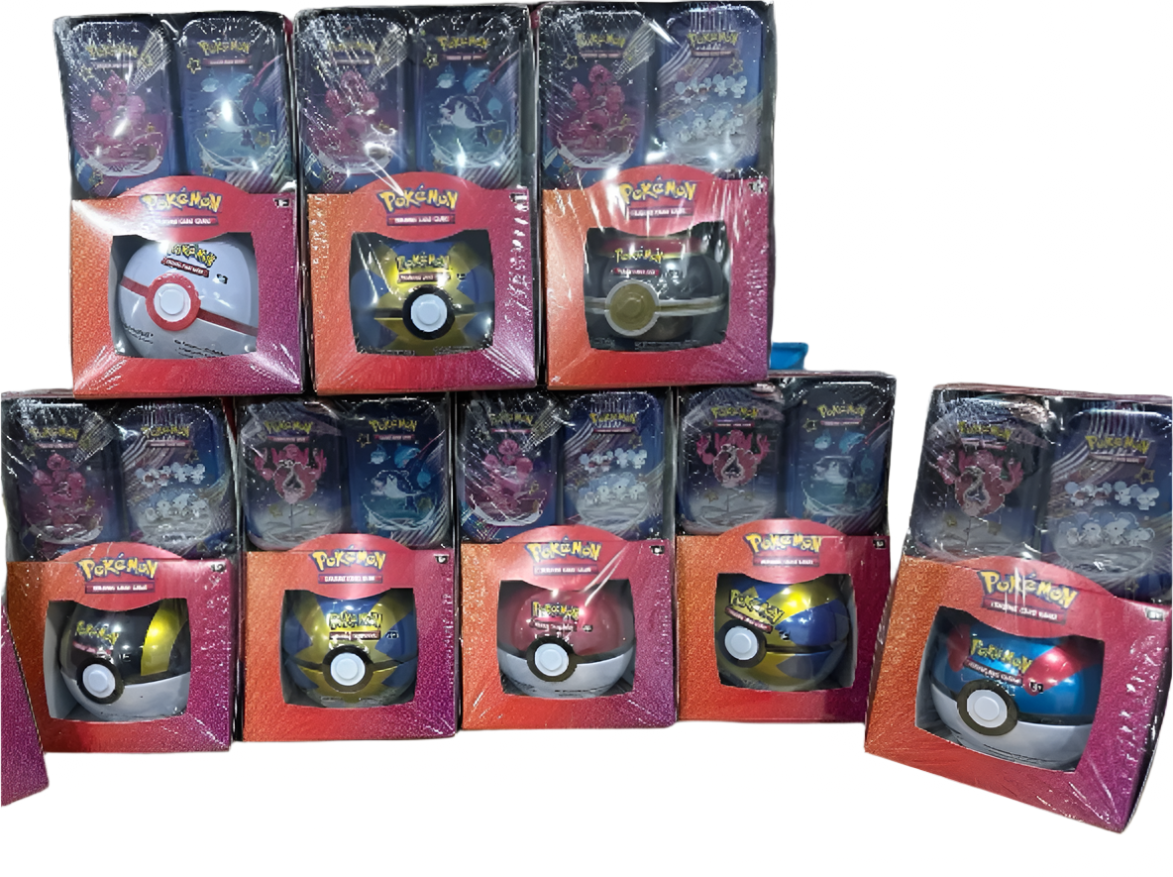 Paldean Fates Mini Tins & Pokeball Box