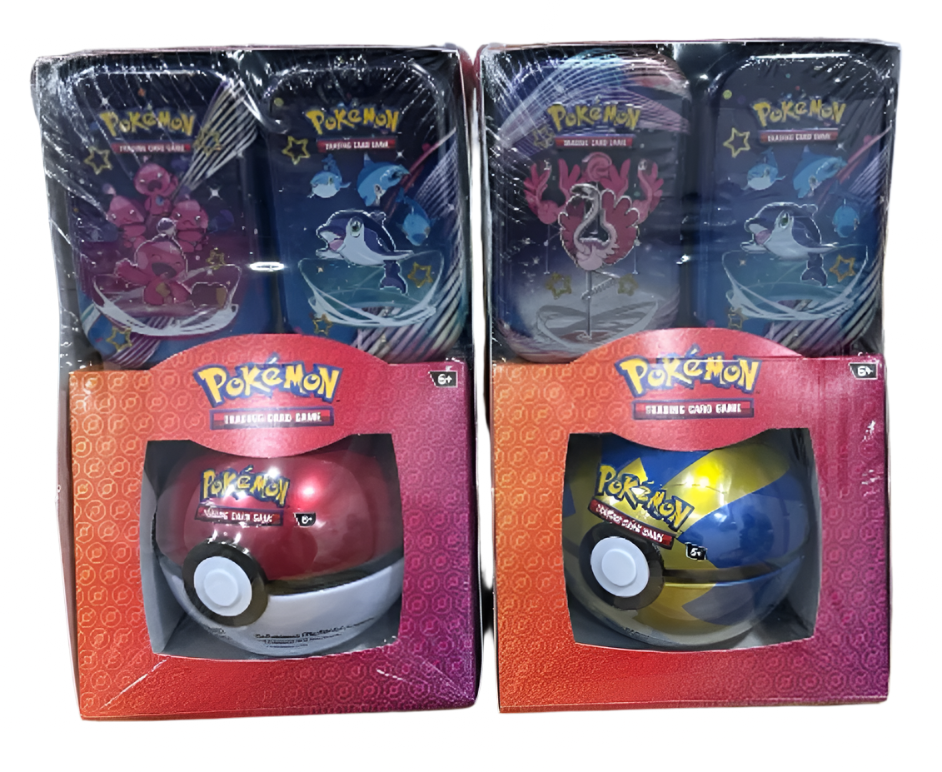 Paldean Fates Mini Tins & Pokeball Box