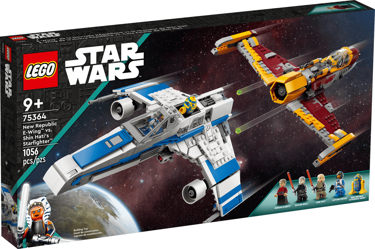 LEGO Star Wars: Ahsoka New Republic E-Wing vs. Shin Hati’s Starfighter 75364 Star Wars Playset