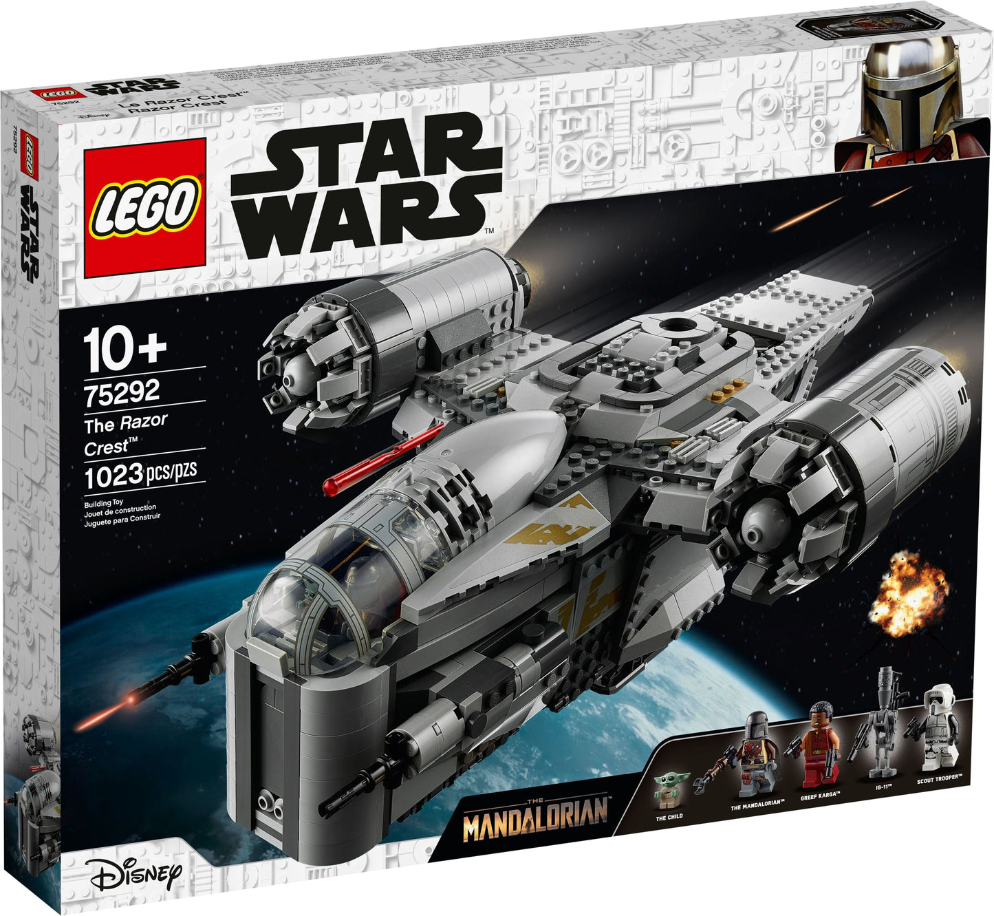 LEGO Star Wars The Razor Crest 75292 Mandalorian Starship Toy, Gift Idea for Kids, Boys and