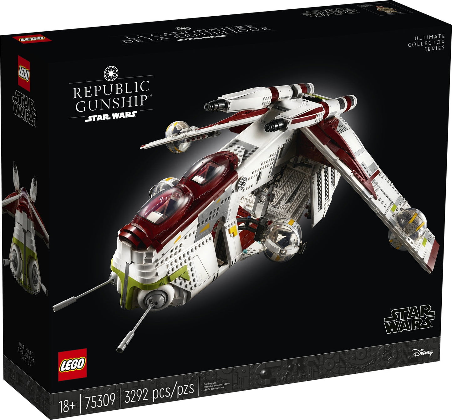 LEGO Star Wars Republic Gunship 75309 Ultimate Collector Series Building Kit (3,292 Pieces)