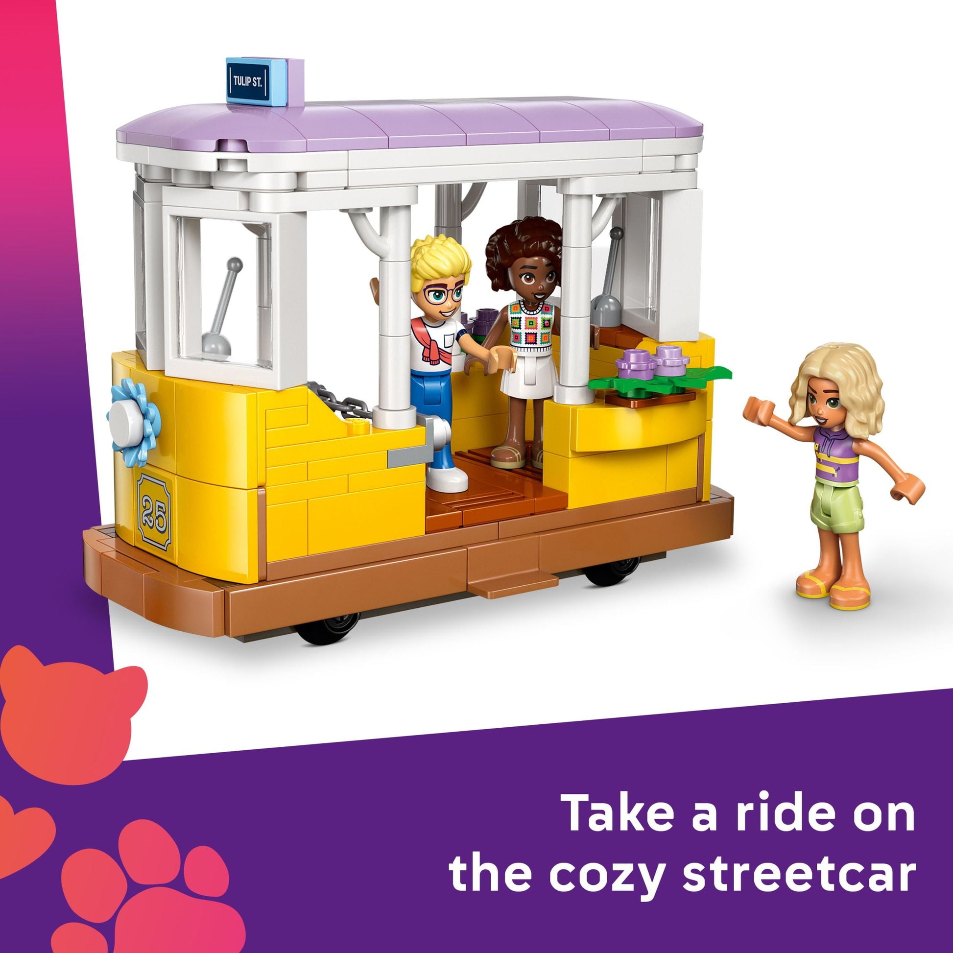 LEGO Friends Plant Café & Flower Shop Pretend Play Building Toy - Playset with 4 Minidolls and