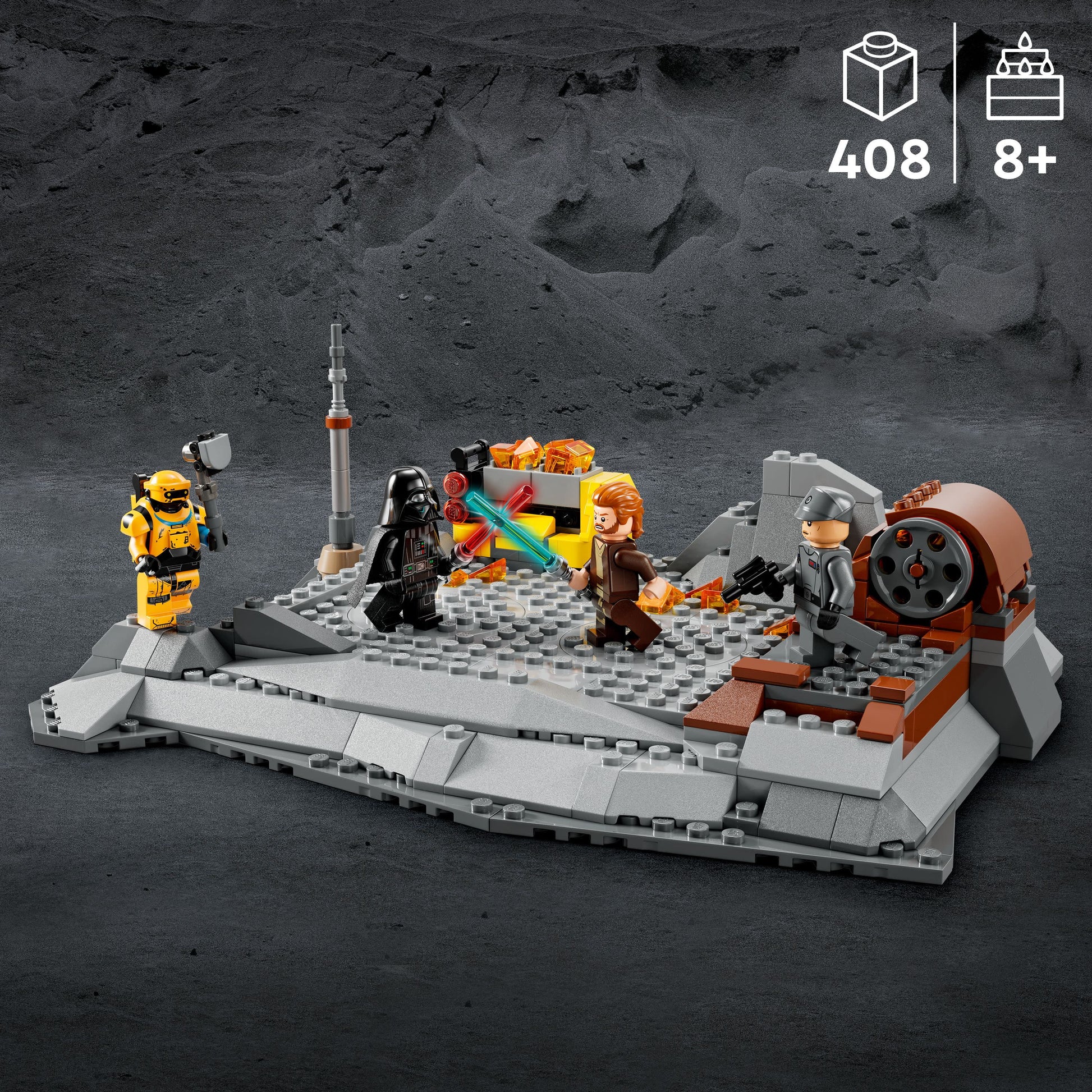 LEGO Buildable Action Toy Star Wars Obi-Wan Kenobi vs Darth Vader 8+ years, 408 Pieces