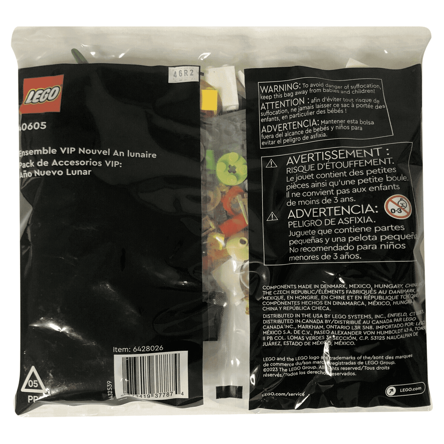 LEGO Lunar New Year VIP Add-On Pack - 124 Piece Building Kit [LEGO, #40605, Ages 6+]