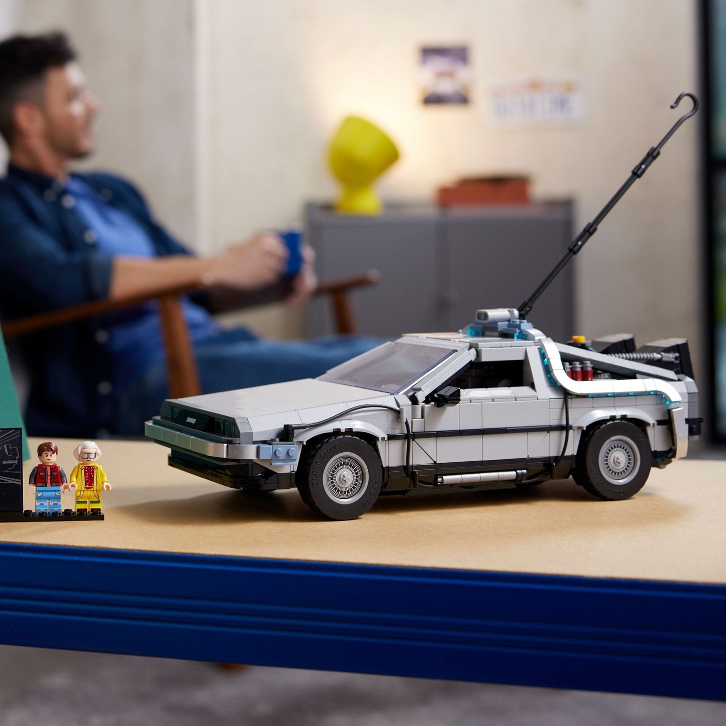 LEGO Icons Back to the Future Time Machine 10300, Model Car Building Kit, Based on the