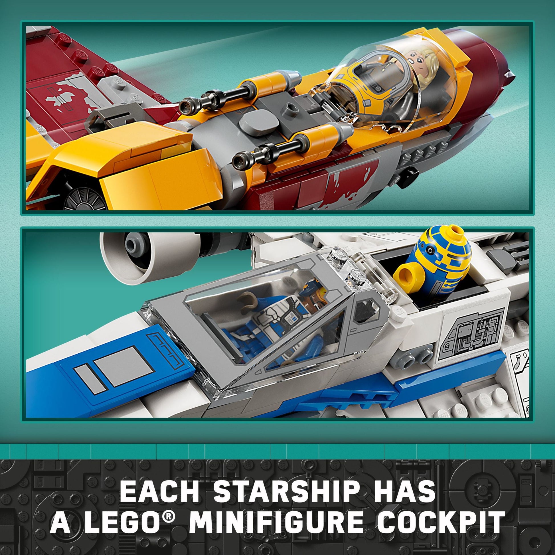 LEGO Star Wars: Ahsoka New Republic E-Wing vs. Shin Hati’s Starfighter 75364 Star Wars Playset