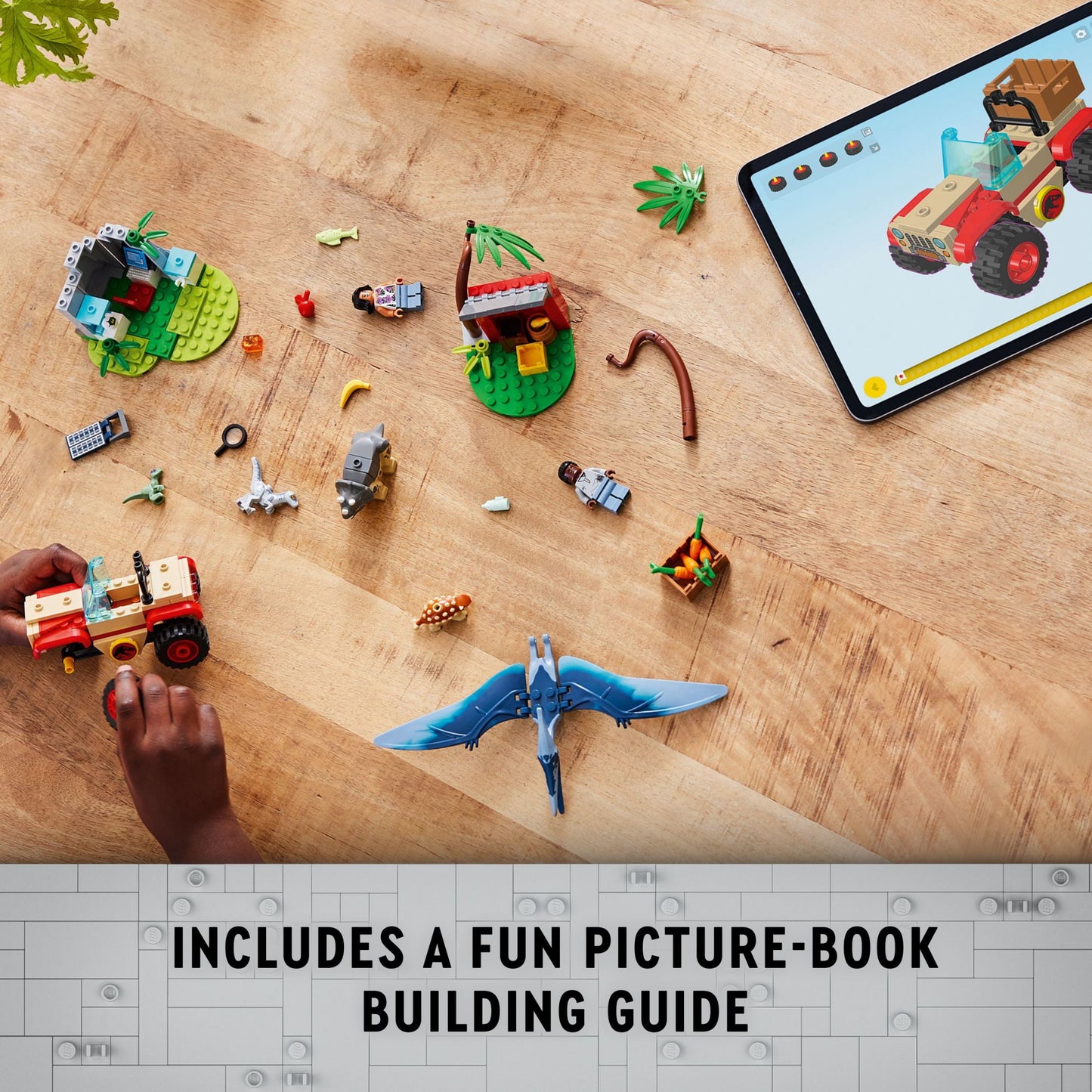 LEGO Jurassic World Baby Dinosaur Rescue Center, Building Set for Kids with a Toy Car and 5