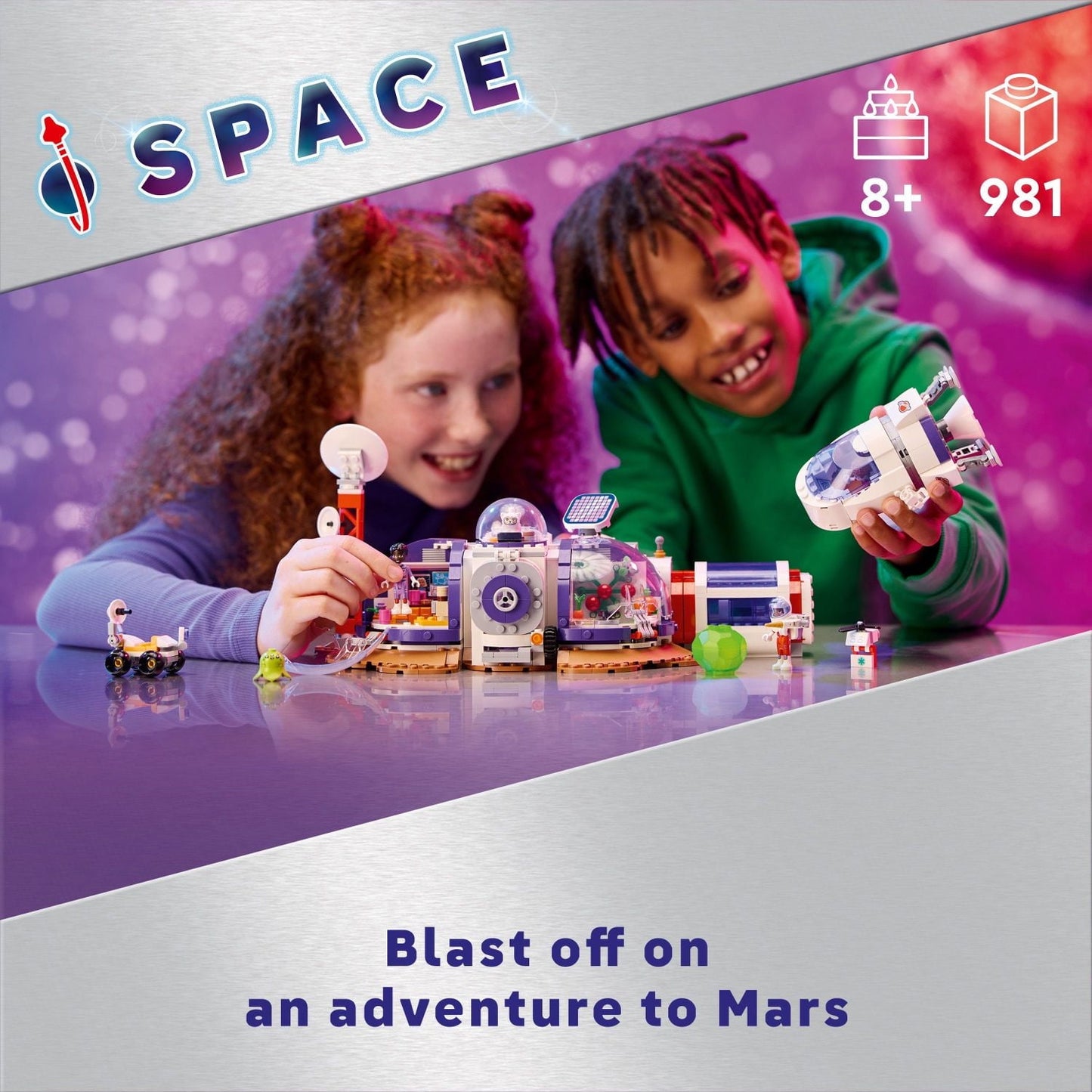 LEGO Friends Mars Space Base and Rocket Set, Science Toy for Pretend Play with 3 Mini-Dolls