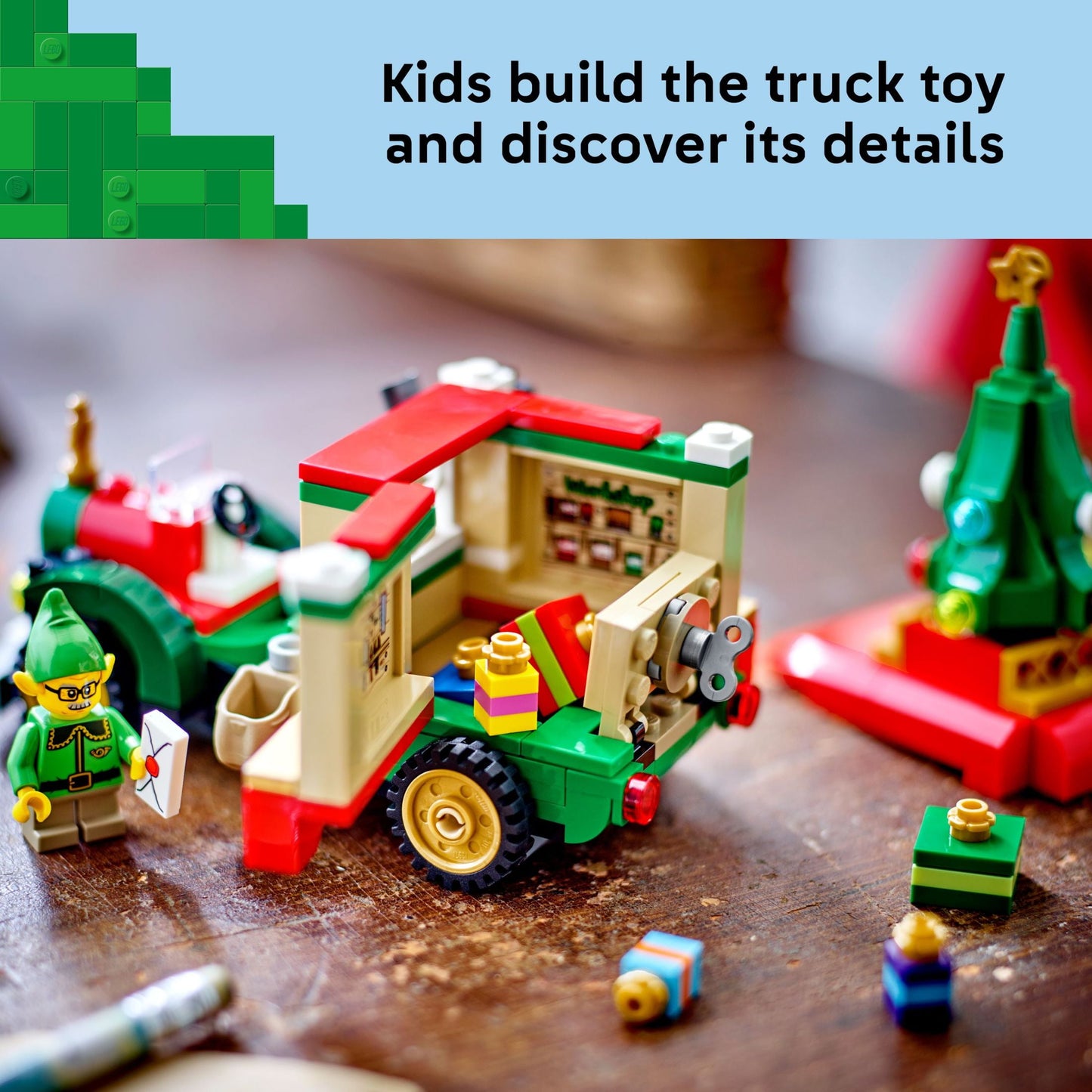LEGO Santa’s Delivery Truck Building Toy for Kids - Construction Set for Play or Christmas