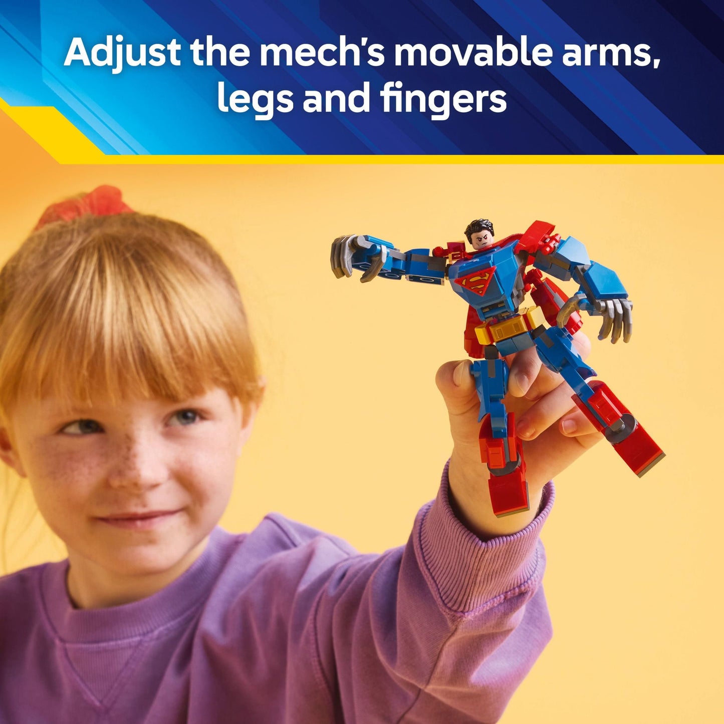 LEGO DC Superman Mech vs. Lex Luthor Building Toy - Superman Toy for Kids, Boys and Girls,