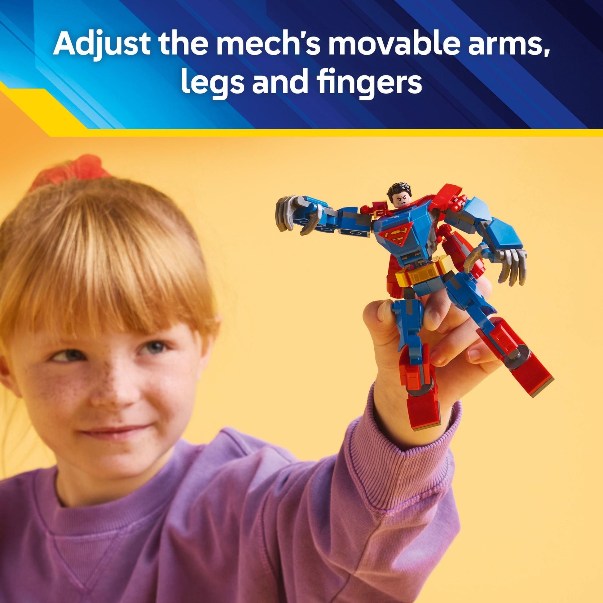 LEGO DC Superman Mech vs. Lex Luthor Building Toy - Superman Toy for Kids, Boys and Girls,