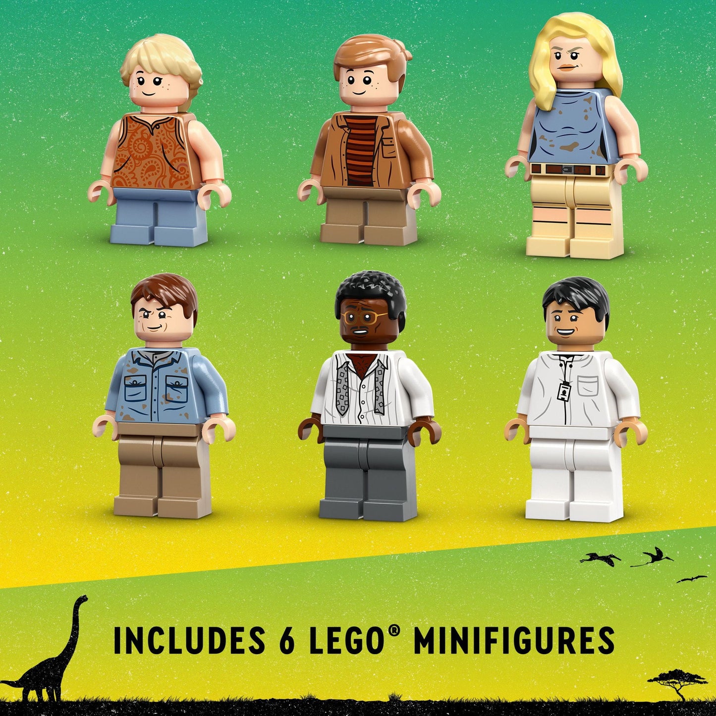 LEGO Jurassic Park Visitor Center: T. rex & Raptor Attack 76961 Buildable Dinosaur Toy, Gift