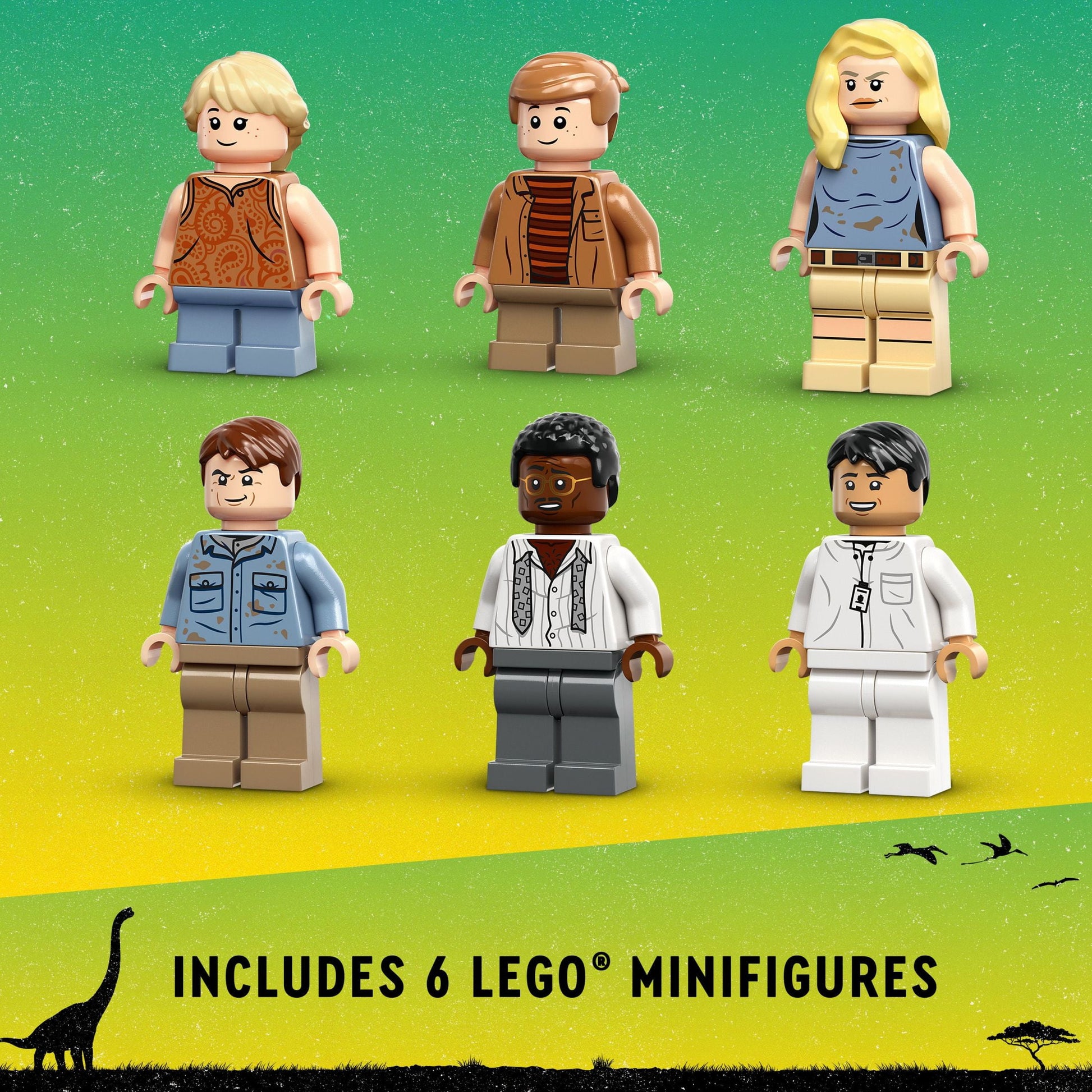 LEGO Jurassic Park Visitor Center: T. rex & Raptor Attack 76961 Buildable Dinosaur Toy, Gift