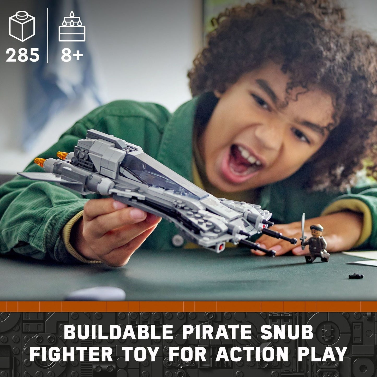LEGO Star Wars Pirate Snub Fighter 75346 Buildable Starfighter Playset Featuring Pirate Pilot