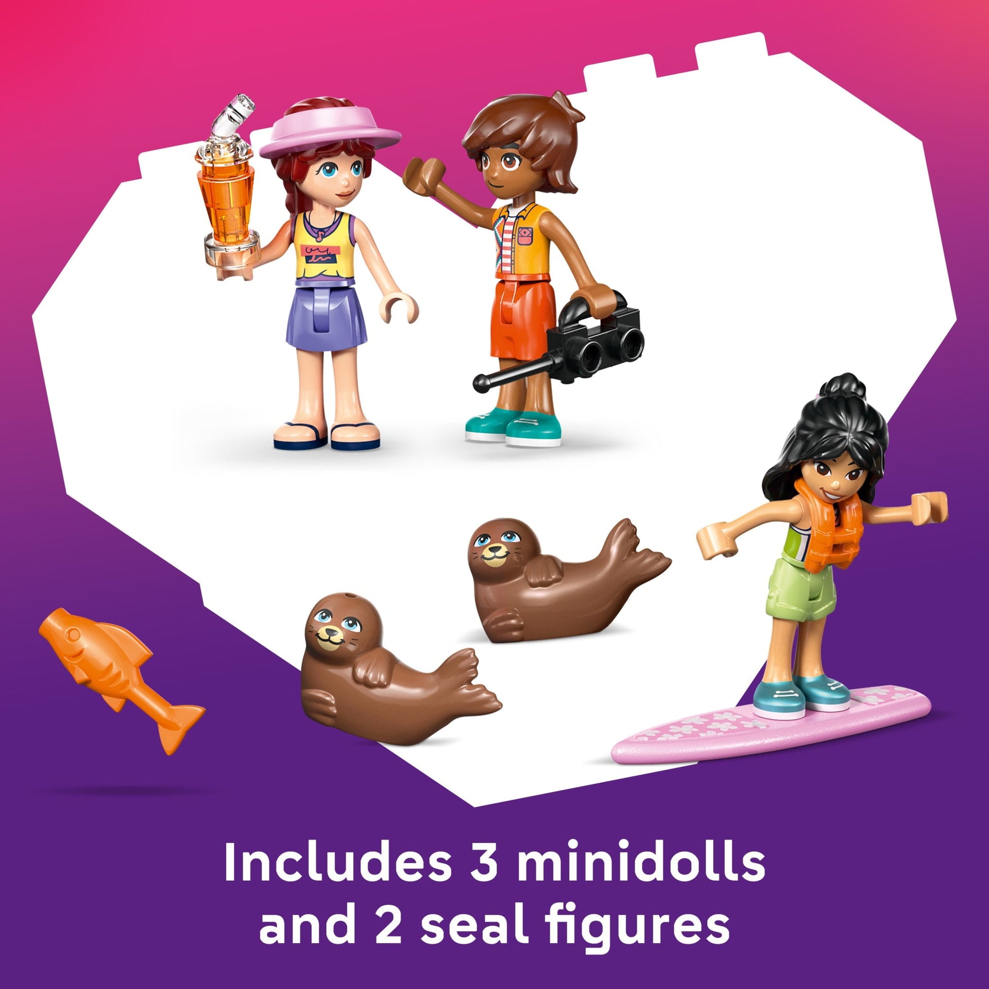 LEGO Friends Beach House with Seals Building Toy for Girls & Boys