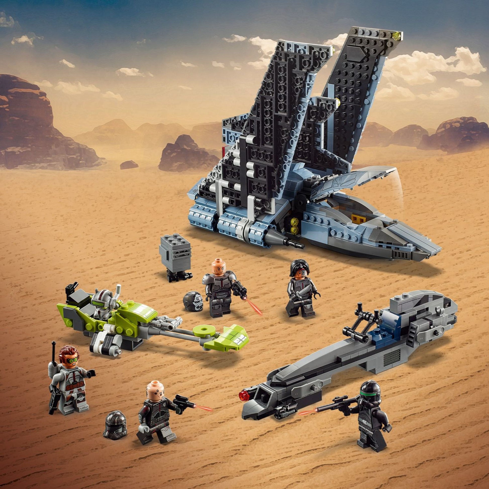 LEGO Star Wars The Bad Batch Attack Shuttle 75314 Building Toy Set (969 Pieces)