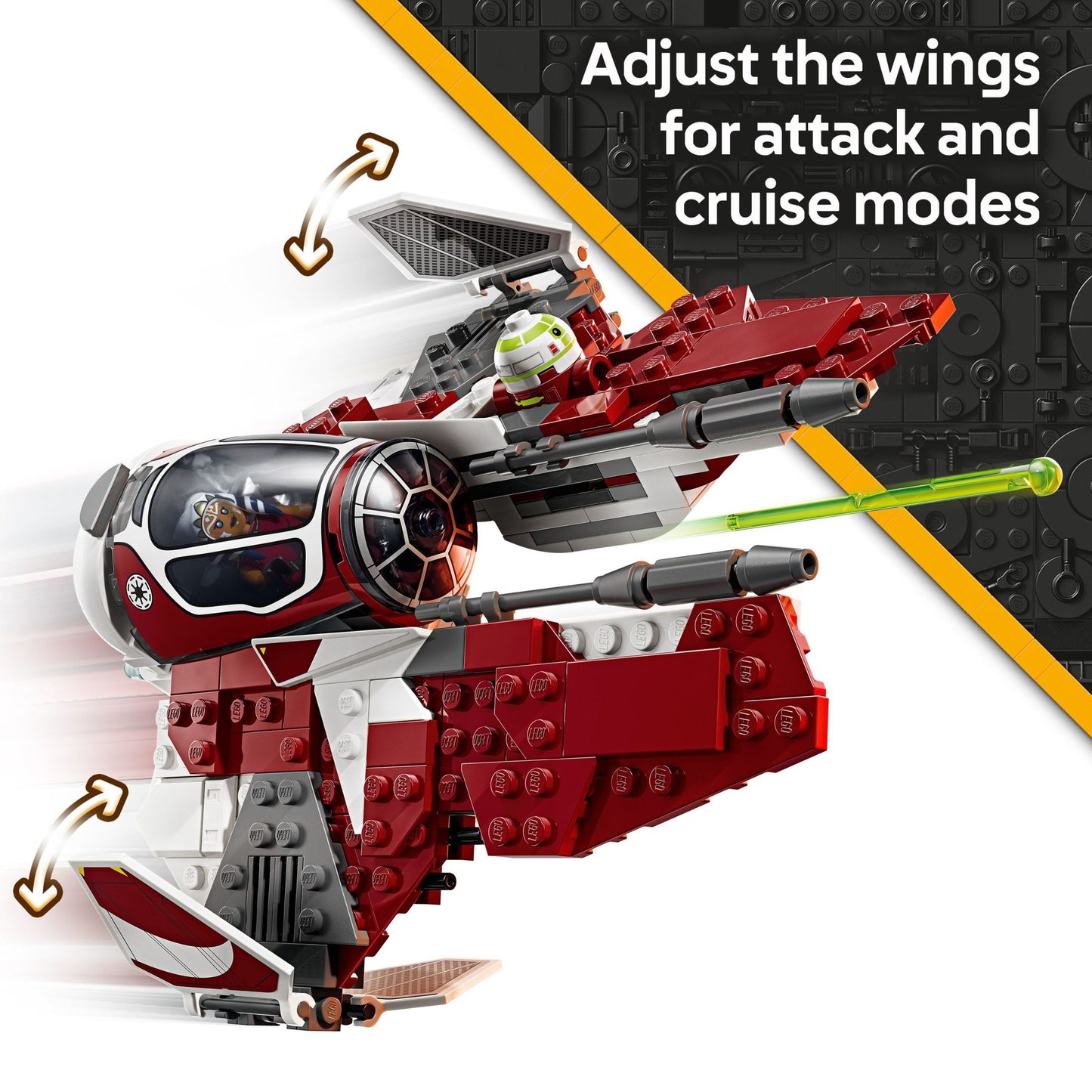 LEGO Star Wars: The Clone Wars Ahsoka's Jedi Interceptor Spaceship Building Toy - Kids Star