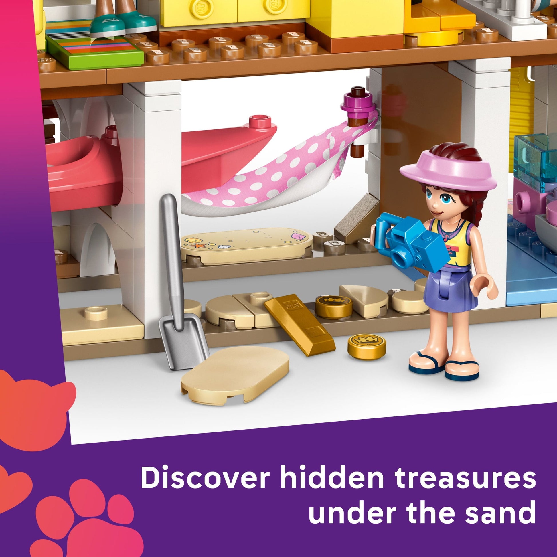 LEGO Friends Beach House with Seals Building Toy for Girls & Boys