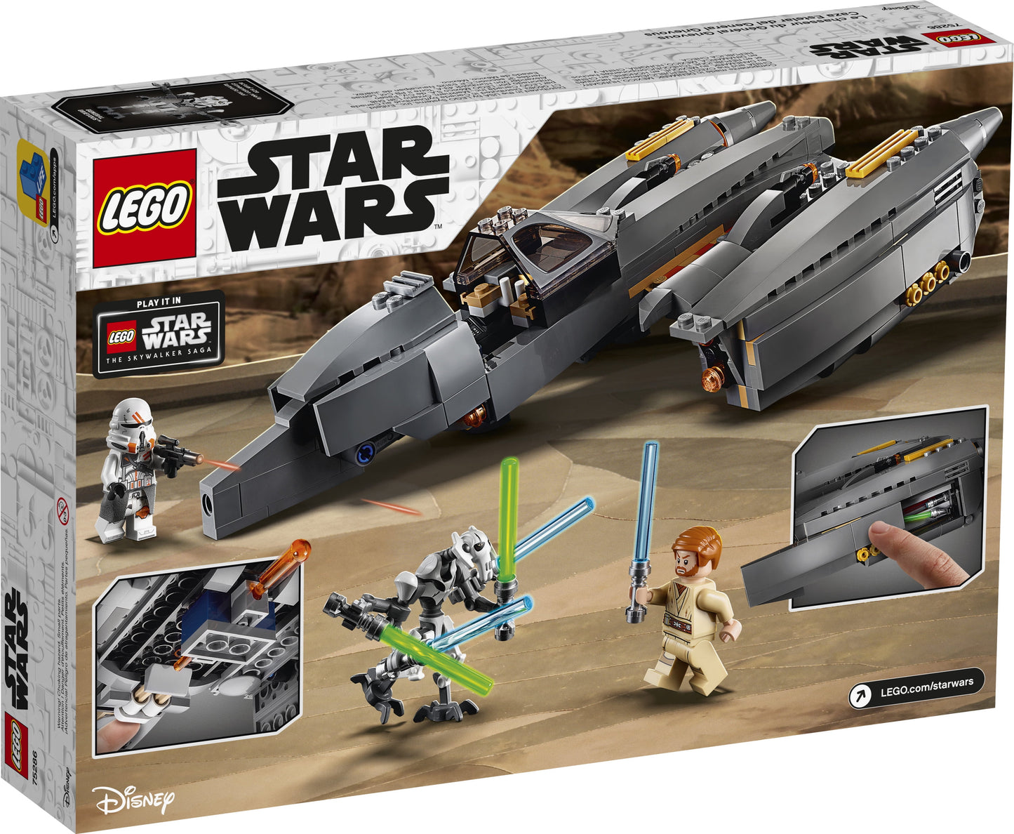 LEGO Star Wars: Revenge of the Sith General Grievous’s Starfighter 75286 Spacecraft Building