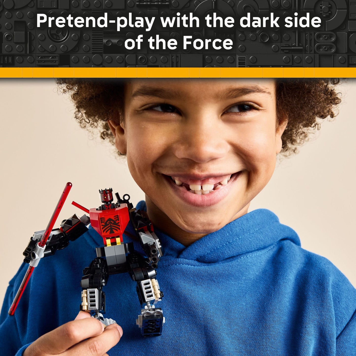 LEGO Star Wars Darth Maul Mech Kids Toy - Building Toy with Pretend Play Lightsaber - Birthday