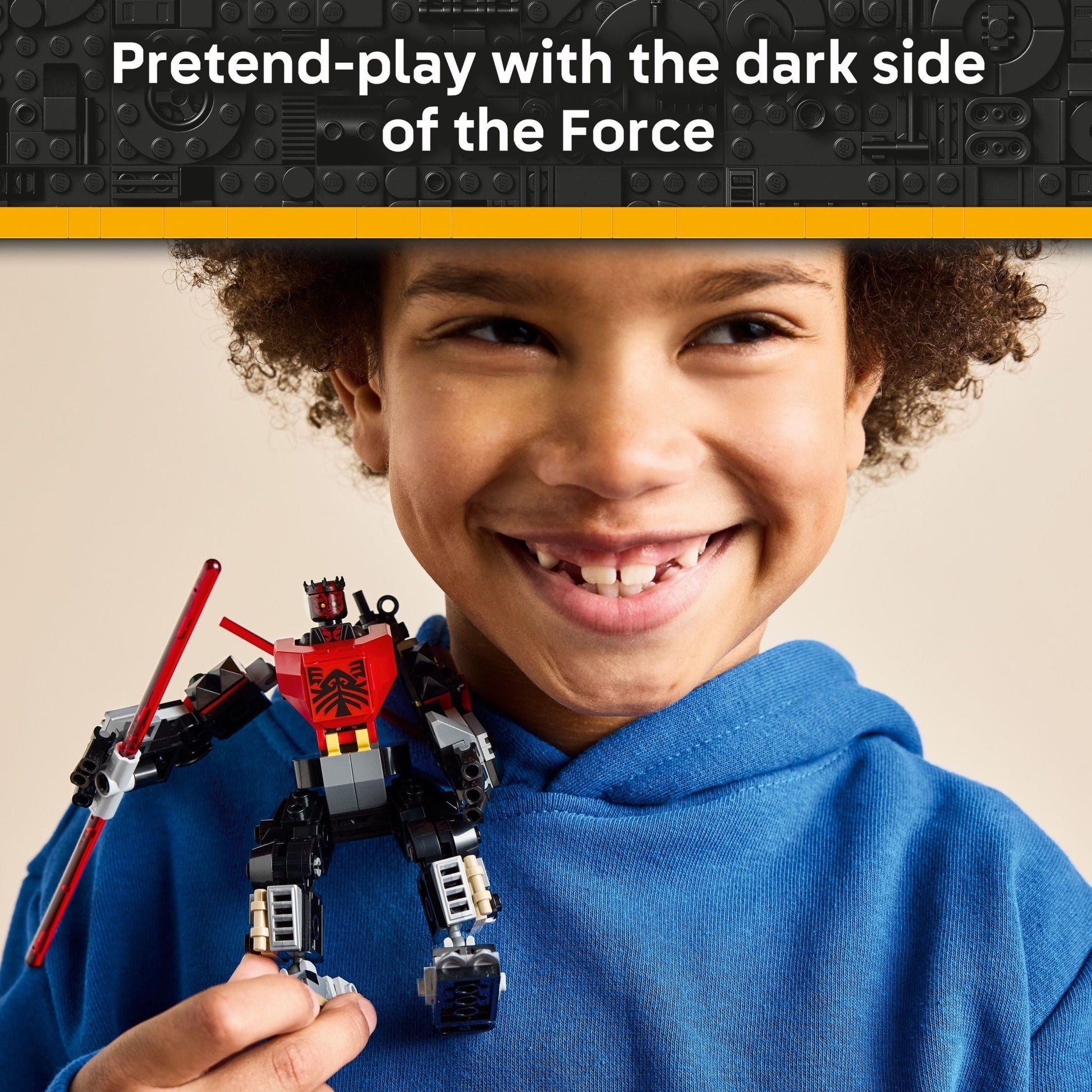 LEGO Star Wars Darth Maul Mech Kids Toy - Building Toy with Pretend Play Lightsaber - Birthday