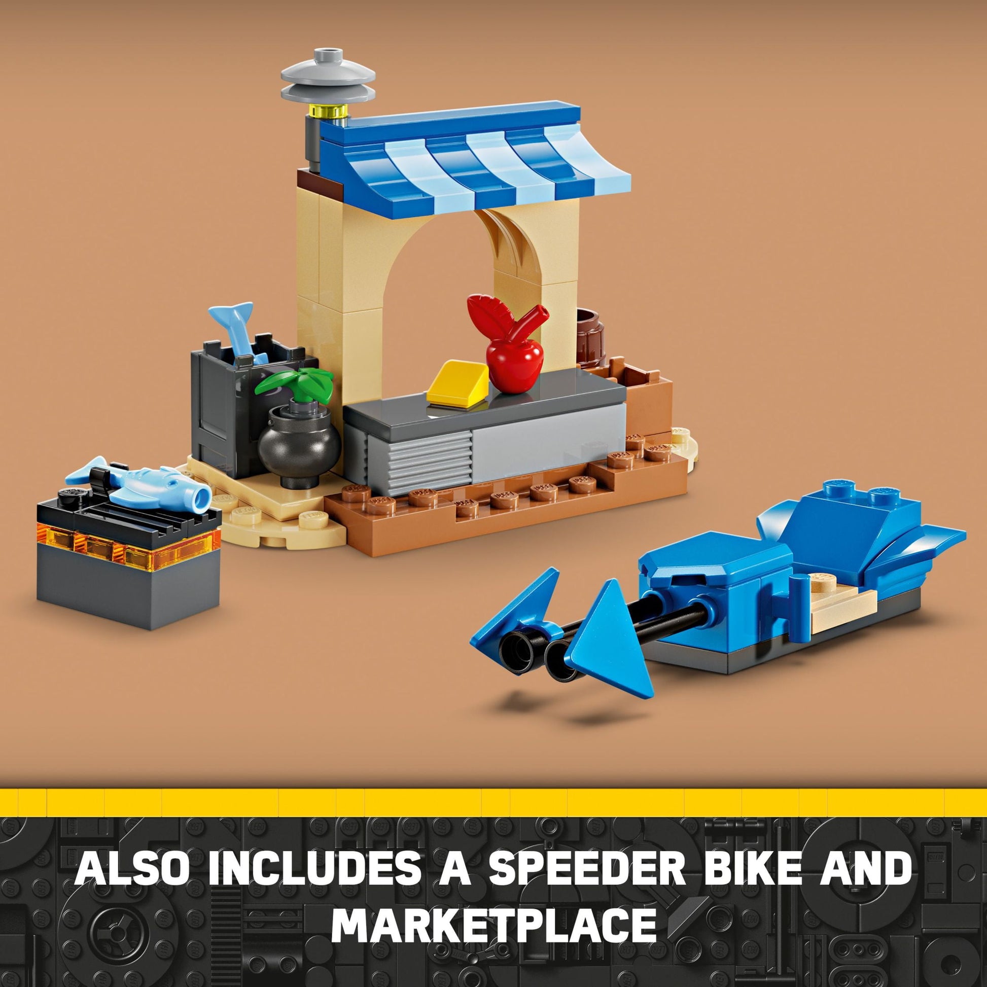 LEGO Star Wars: Young Jedi Adventures The Crimson Firehawk, Kids’ Starter Set, Buildable Toy