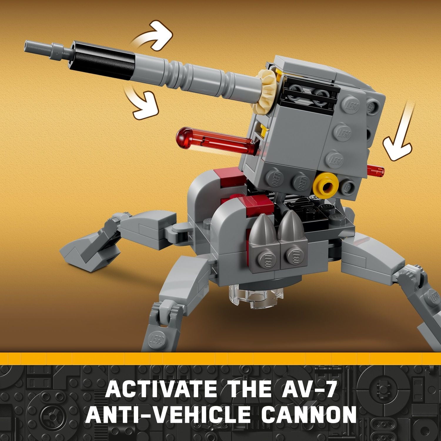 LEGO Star Wars 501st Clone Troopers Battle Pack 75345 Toy Set - Buildable AV-7 Anti Vehicle