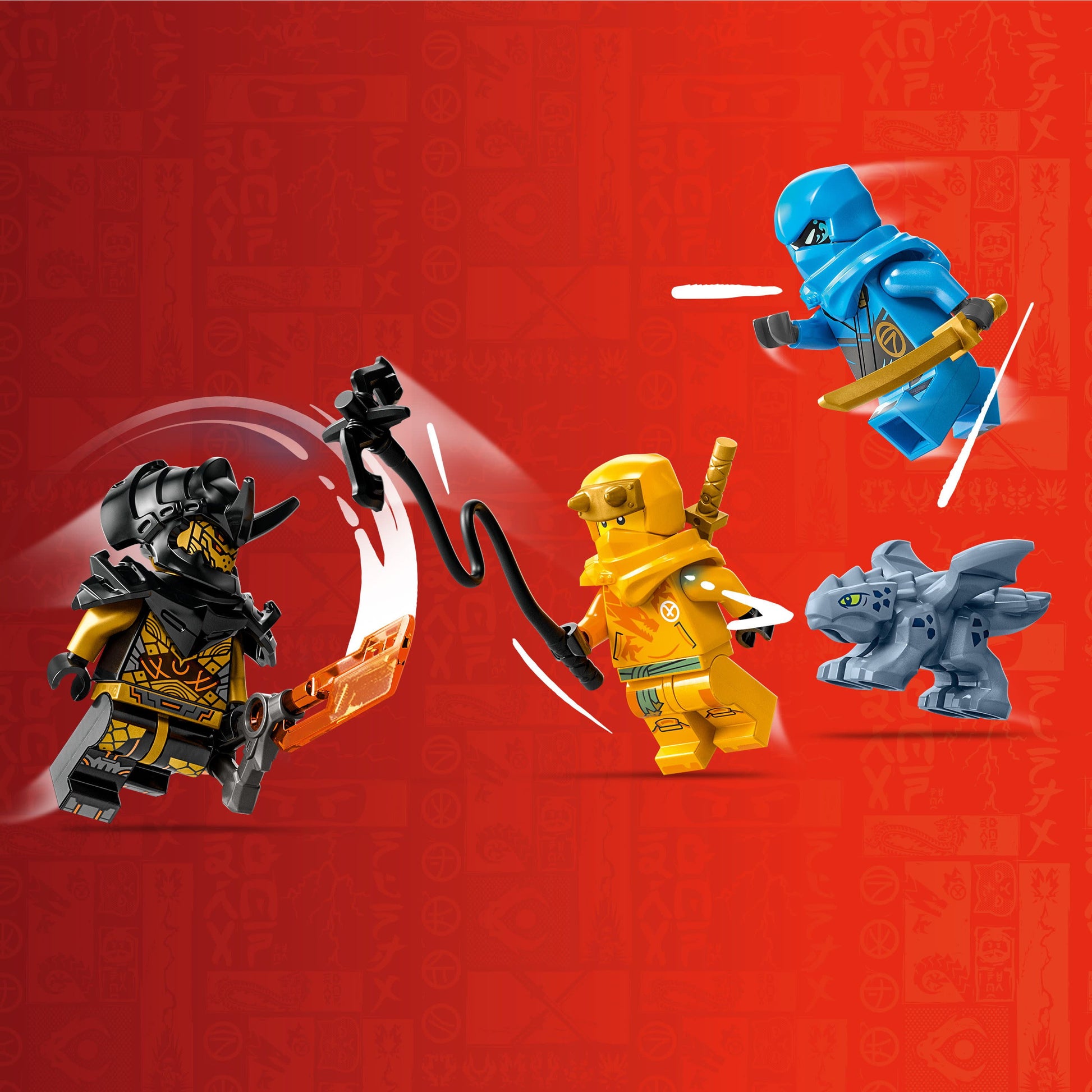LEGO NINJAGO Nya and Arin’s Baby Dragon Battle 71798 Ninja Building Toy, Features a Jet, 2