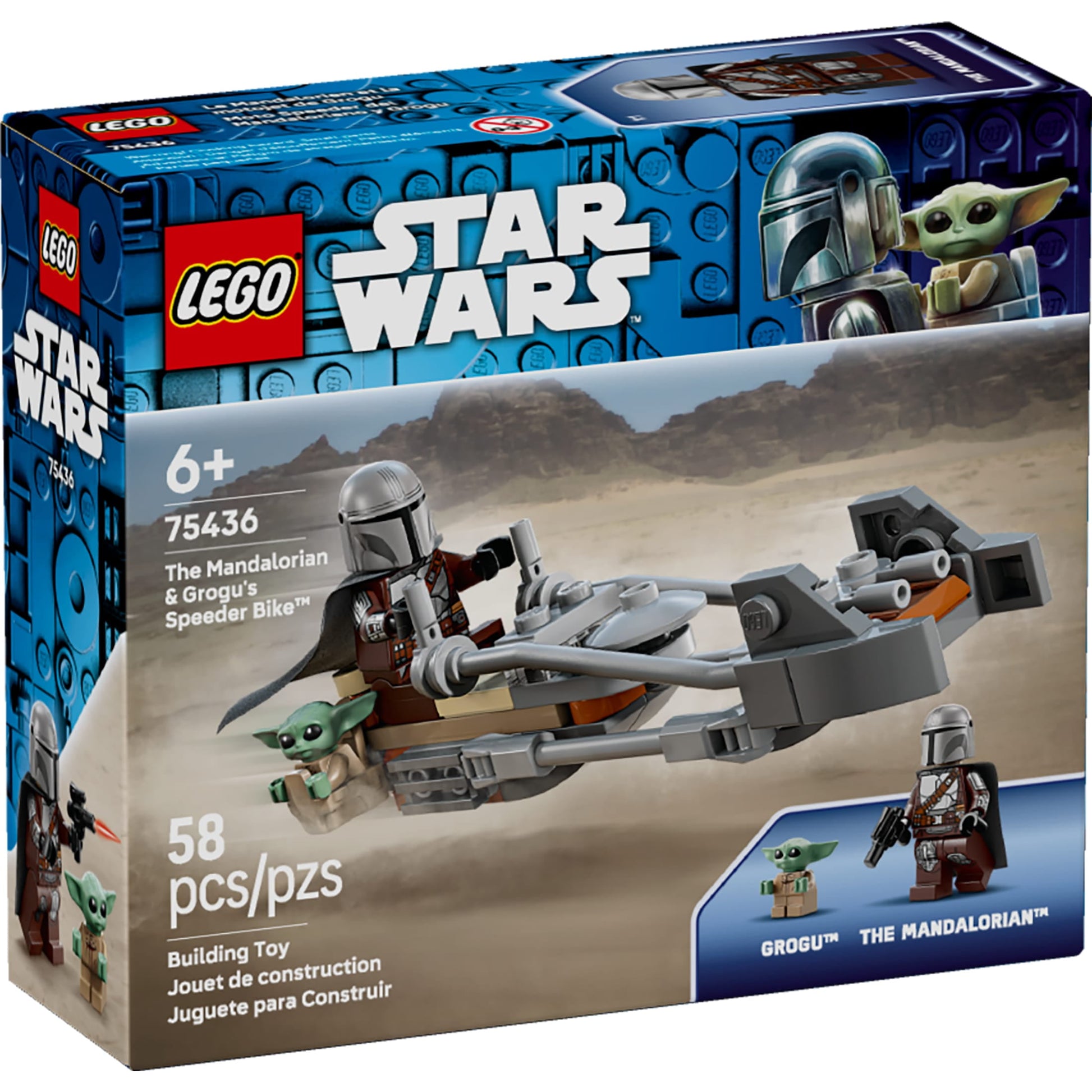 LEGO Star Wars The Mandalorian & Grogu's Speeder Bike - Building Toy for Boys & Girls, Ages 6+