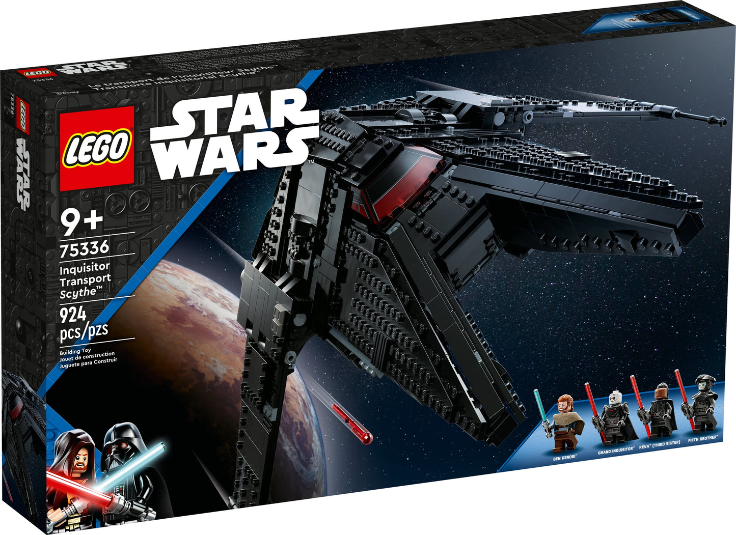 LEGO Star Wars Inquisitor Transport Scythe 75336 Buildable Toy Starship, Obi-Wan Kenobi Set,