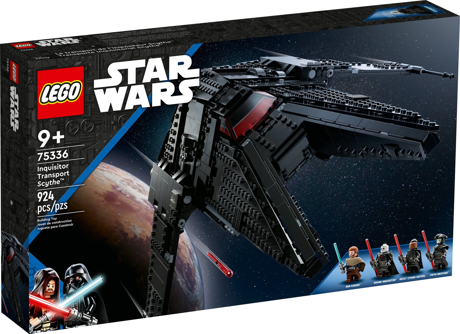 LEGO Star Wars Inquisitor Transport Scythe 75336 Buildable Toy Starship, Obi-Wan Kenobi Set,