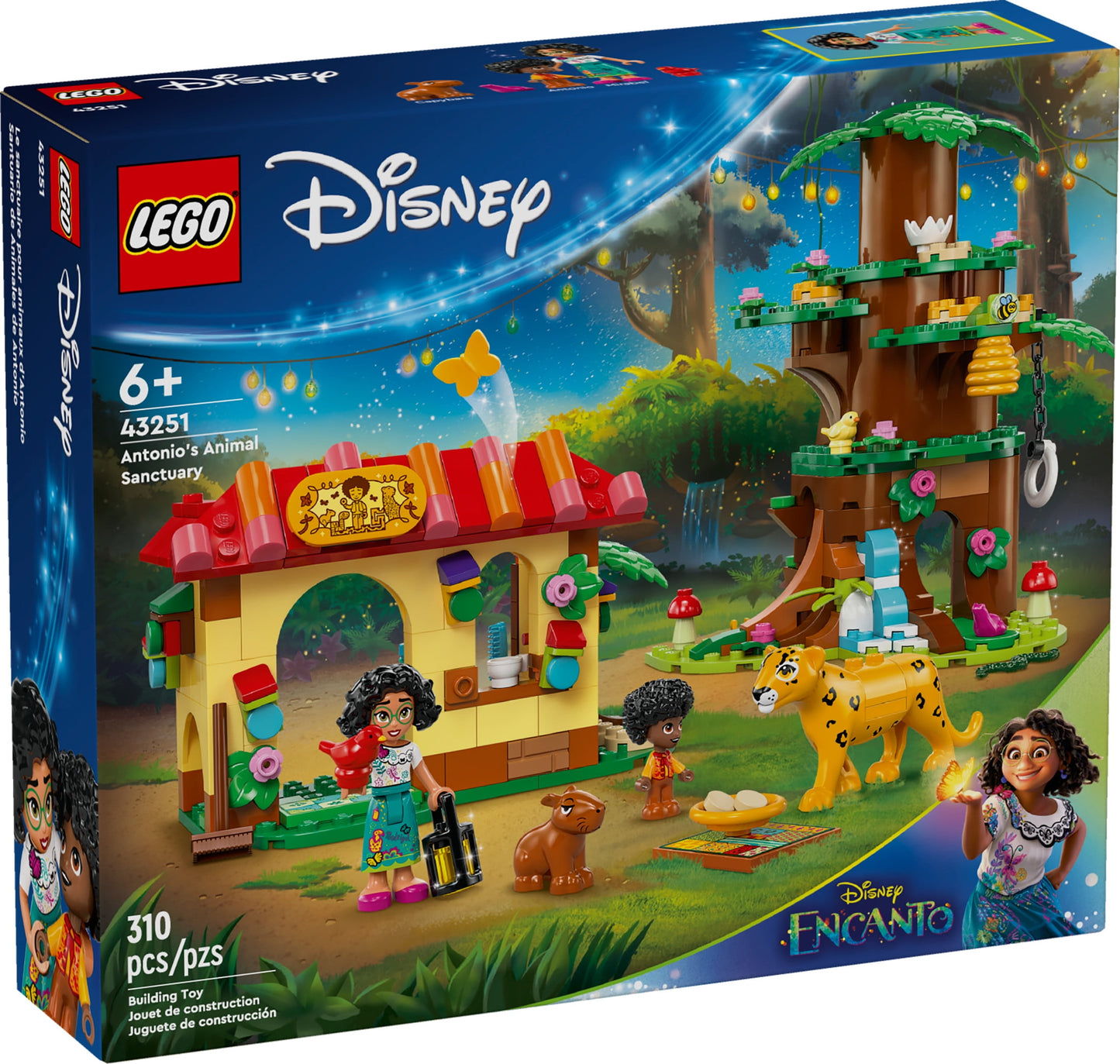 LEGO Disney Encanto Antonio’s Animal Sanctuary, Building Toy for Kids with Mirabel Character,