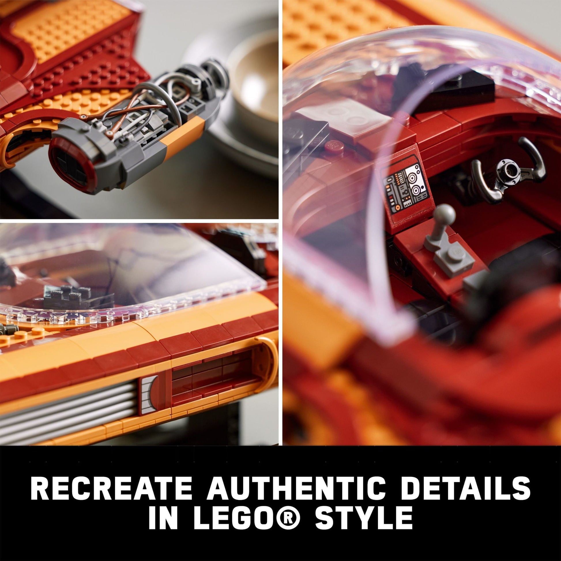 LEGO Star Wars UCS Building Set Luke Skywalker’s Landspeeder 1,890 Pieces.