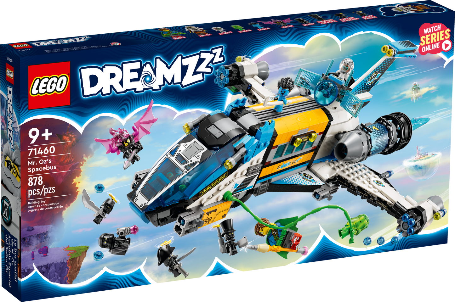 LEGO DREAMZzz Mr. Oz’s Spacebus 71460 Building Set, Spaceship Toy for Kids, Space Shuttle