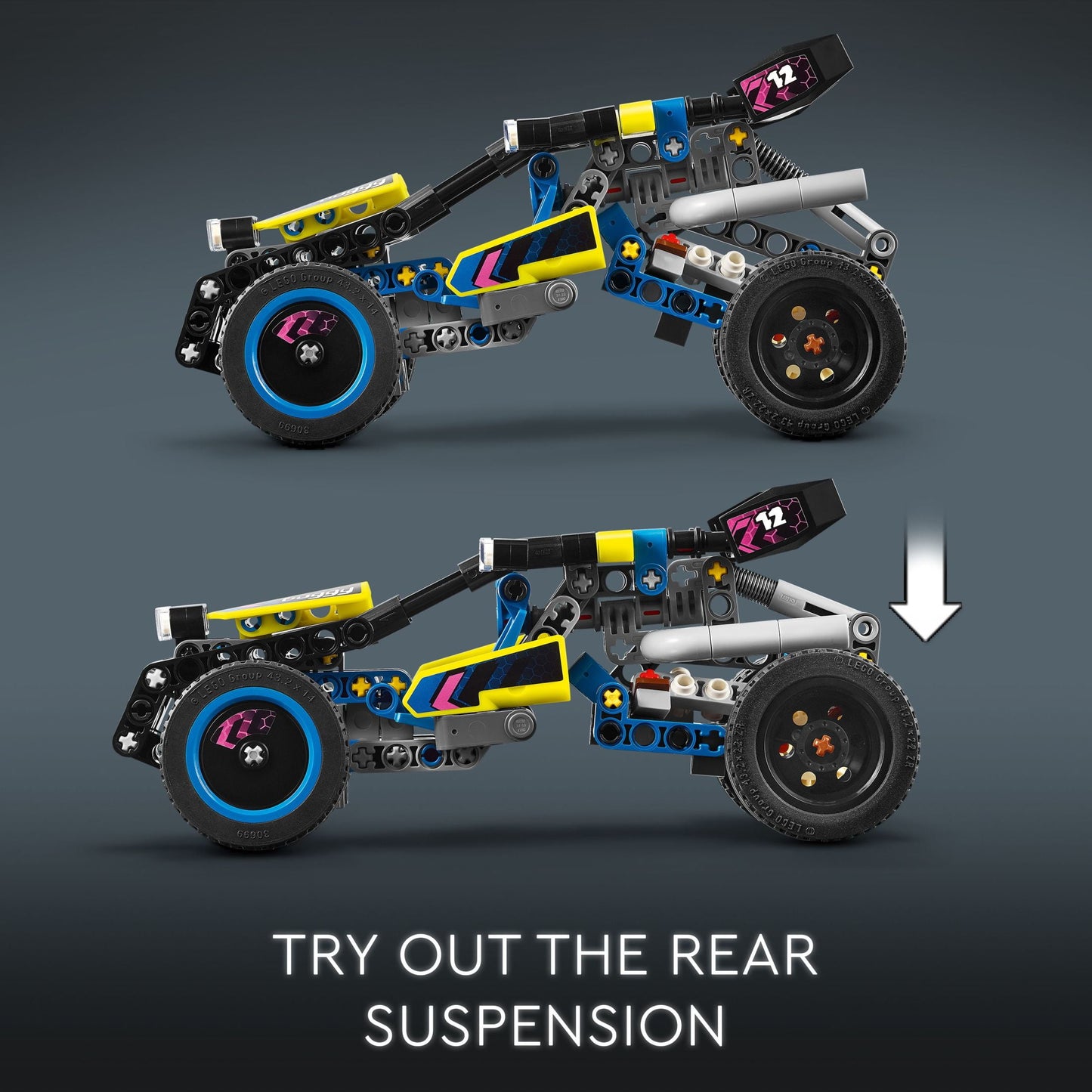LEGO Technic Off-Road Race Buggy Buildable Car Toy, Cool Toy for 8 Year Old Boys, Girls and