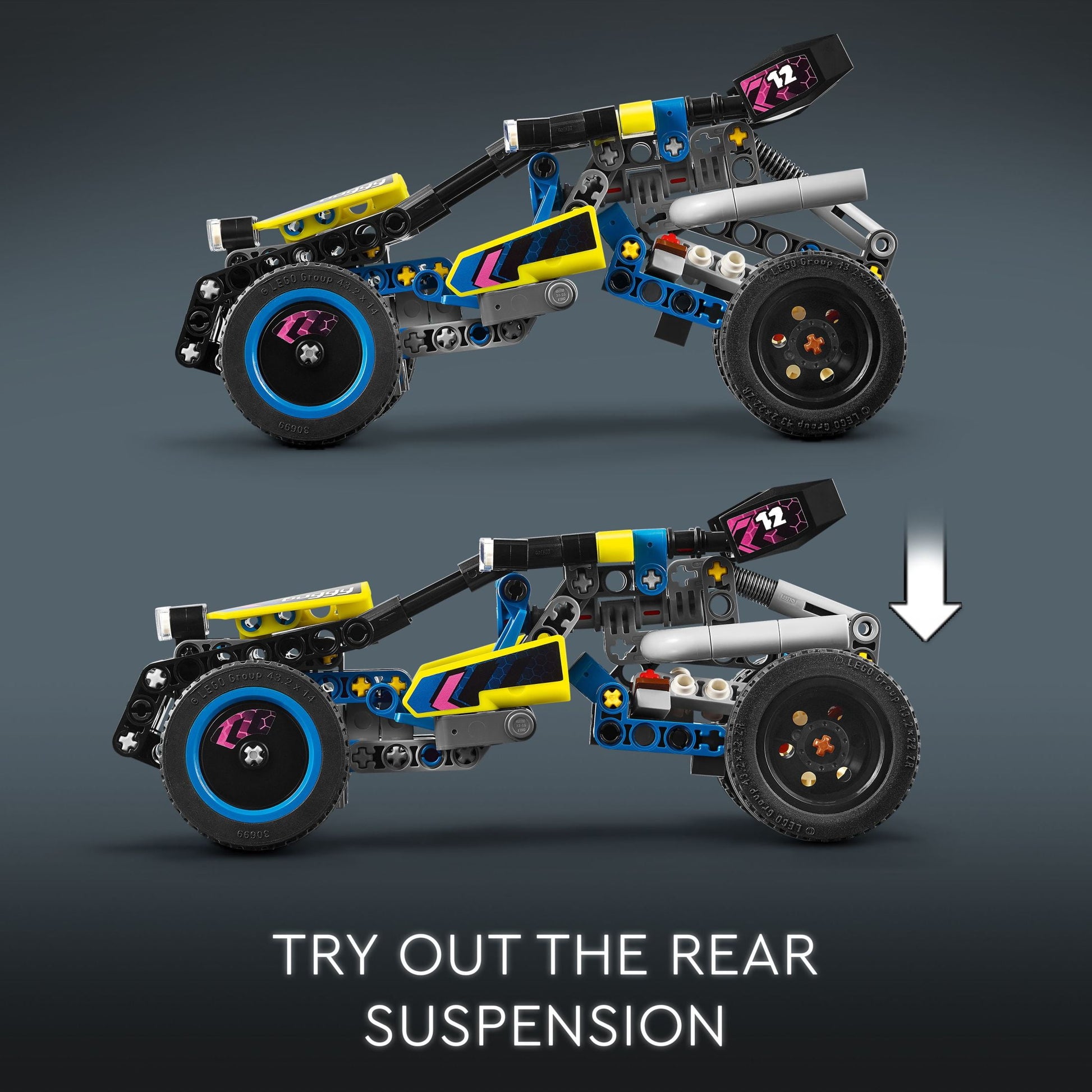 LEGO Technic Off-Road Race Buggy Buildable Car Toy, Cool Toy for 8 Year Old Boys, Girls and