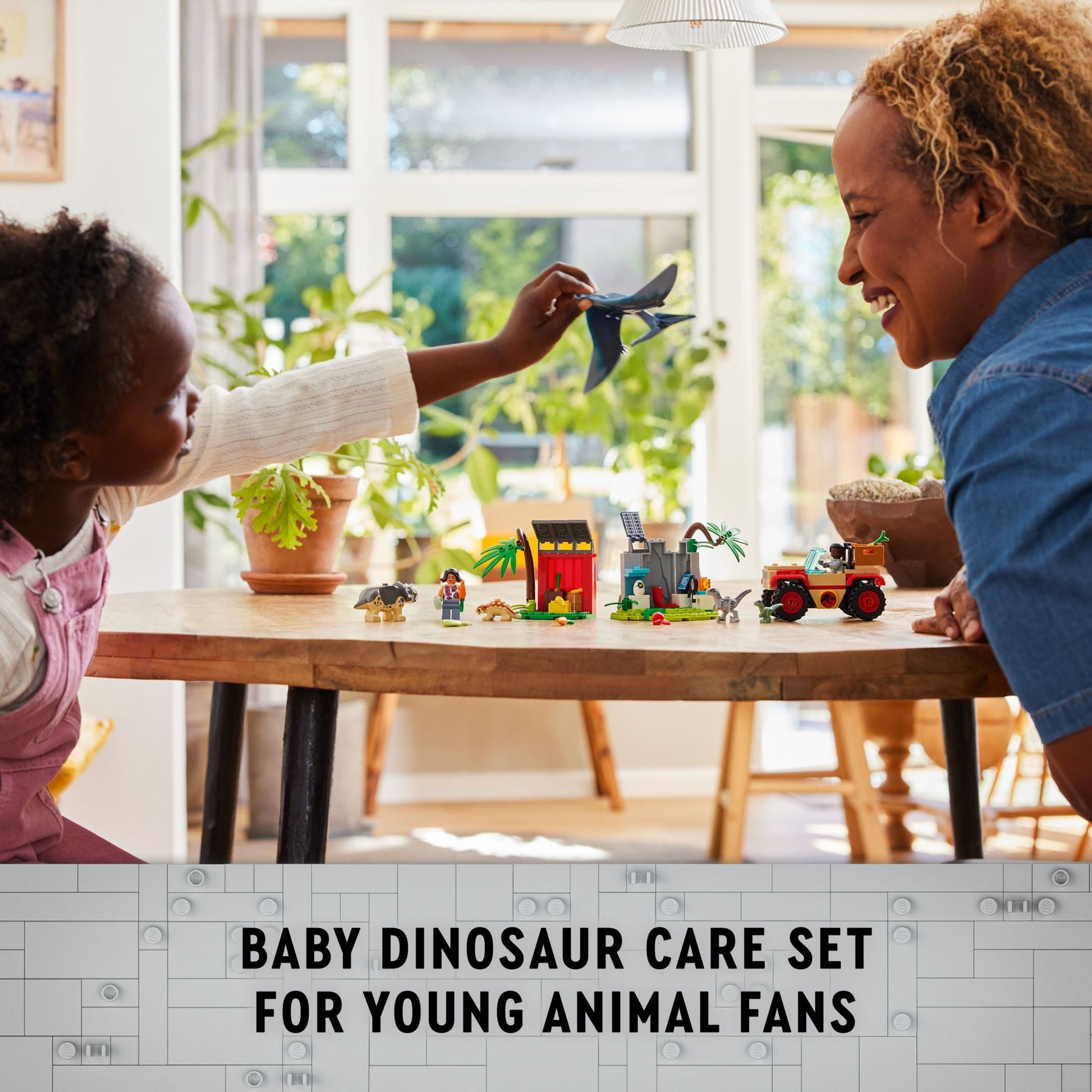 LEGO Jurassic World Baby Dinosaur Rescue Center, Building Set for Kids with a Toy Car and 5