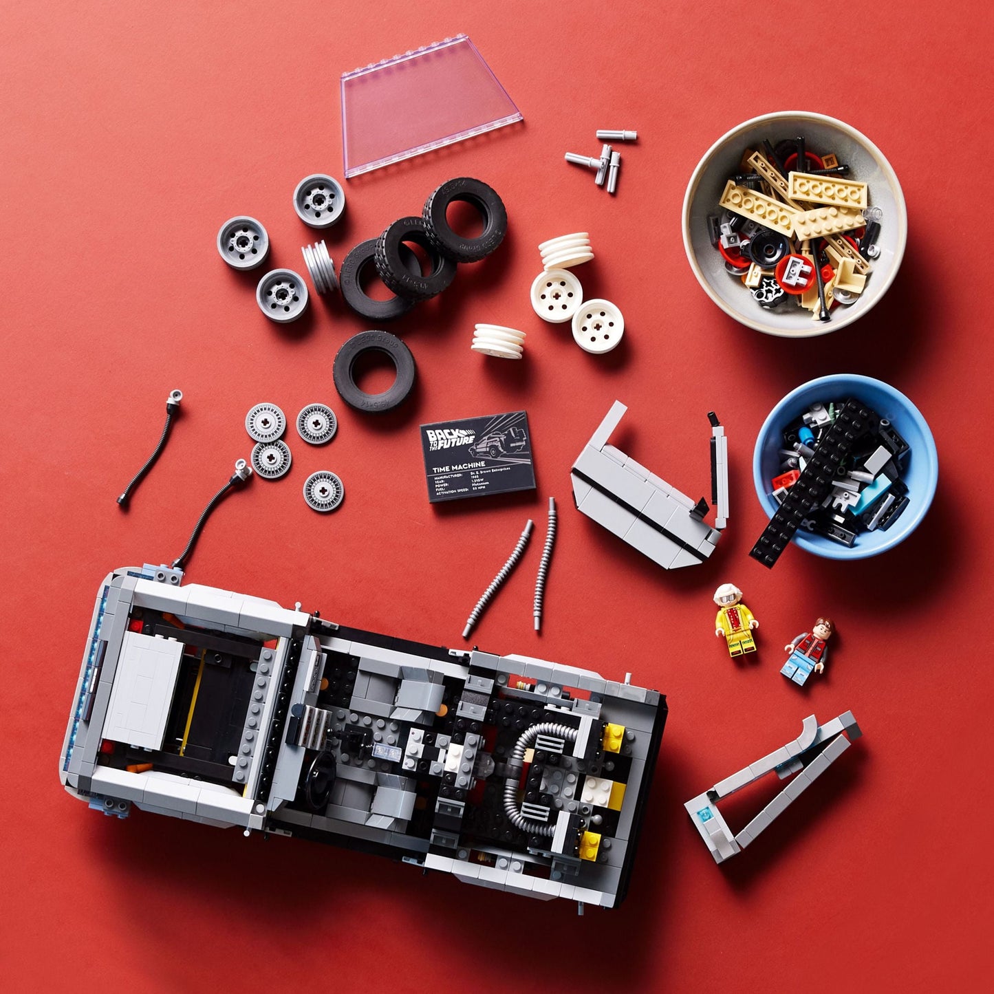 LEGO Icons Back to the Future Time Machine 10300, Model Car Building Kit, Based on the
