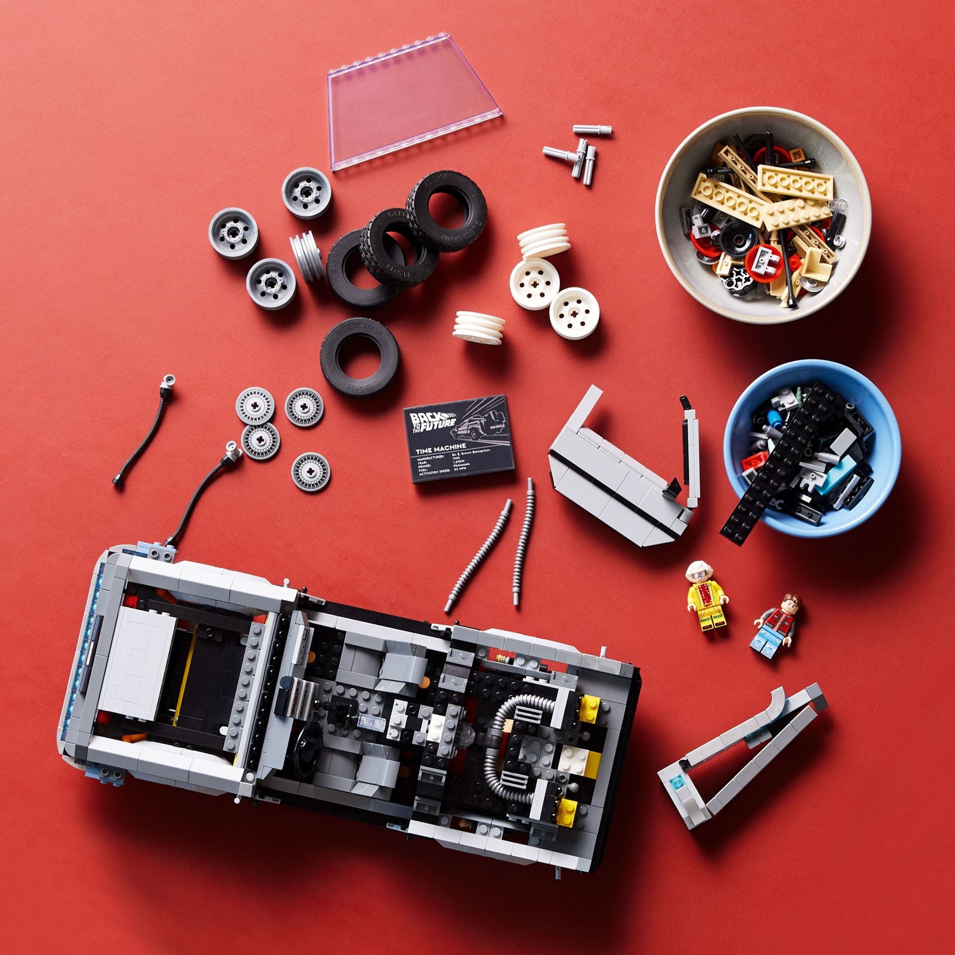 LEGO Icons Back to the Future Time Machine 10300, Model Car Building Kit, Based on the