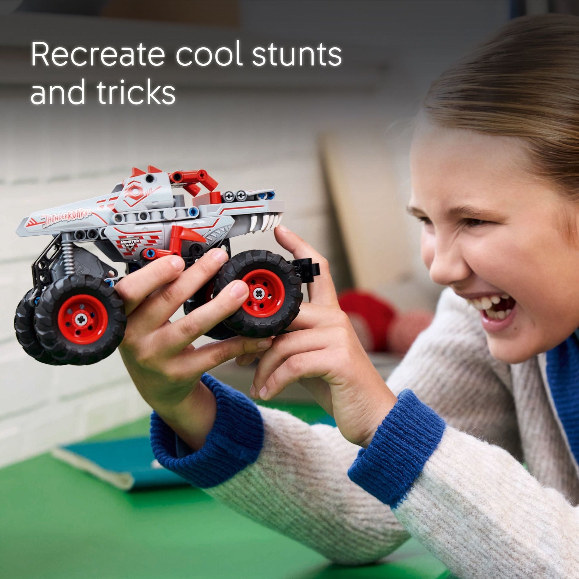 LEGO Technic Monster Jam ThunderROARus Pull-Back Monster Truck Building Toy - Birthday Gifts