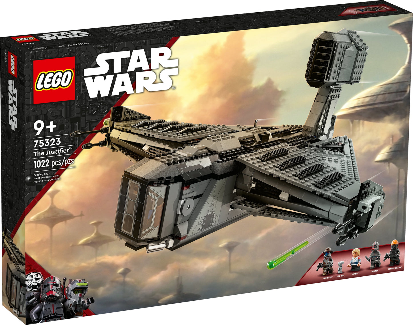 LEGO Star Wars The Justifier 75323, Buildable Star Wars Toy Starship with Cad Bane Minifigure